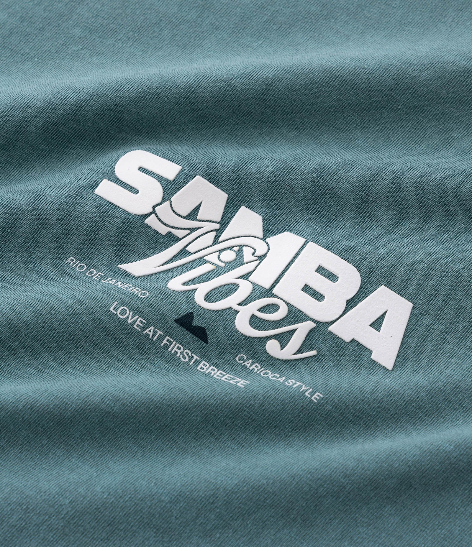 Camiseta Comfort em Algodão com Estampa Samba Vibes Verde Vintage 4