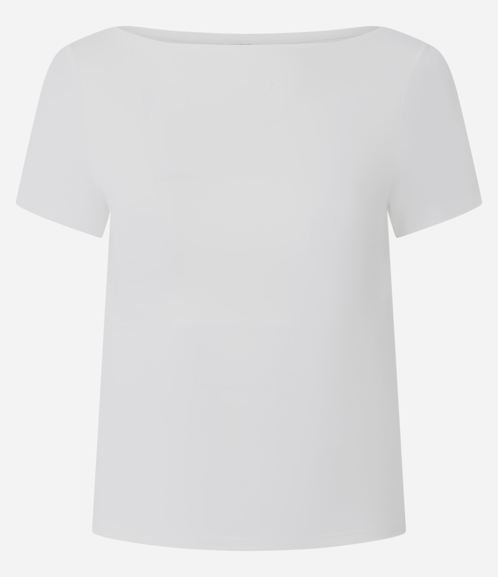 Blusa Manga Curta com Decote Canoa Branco 1