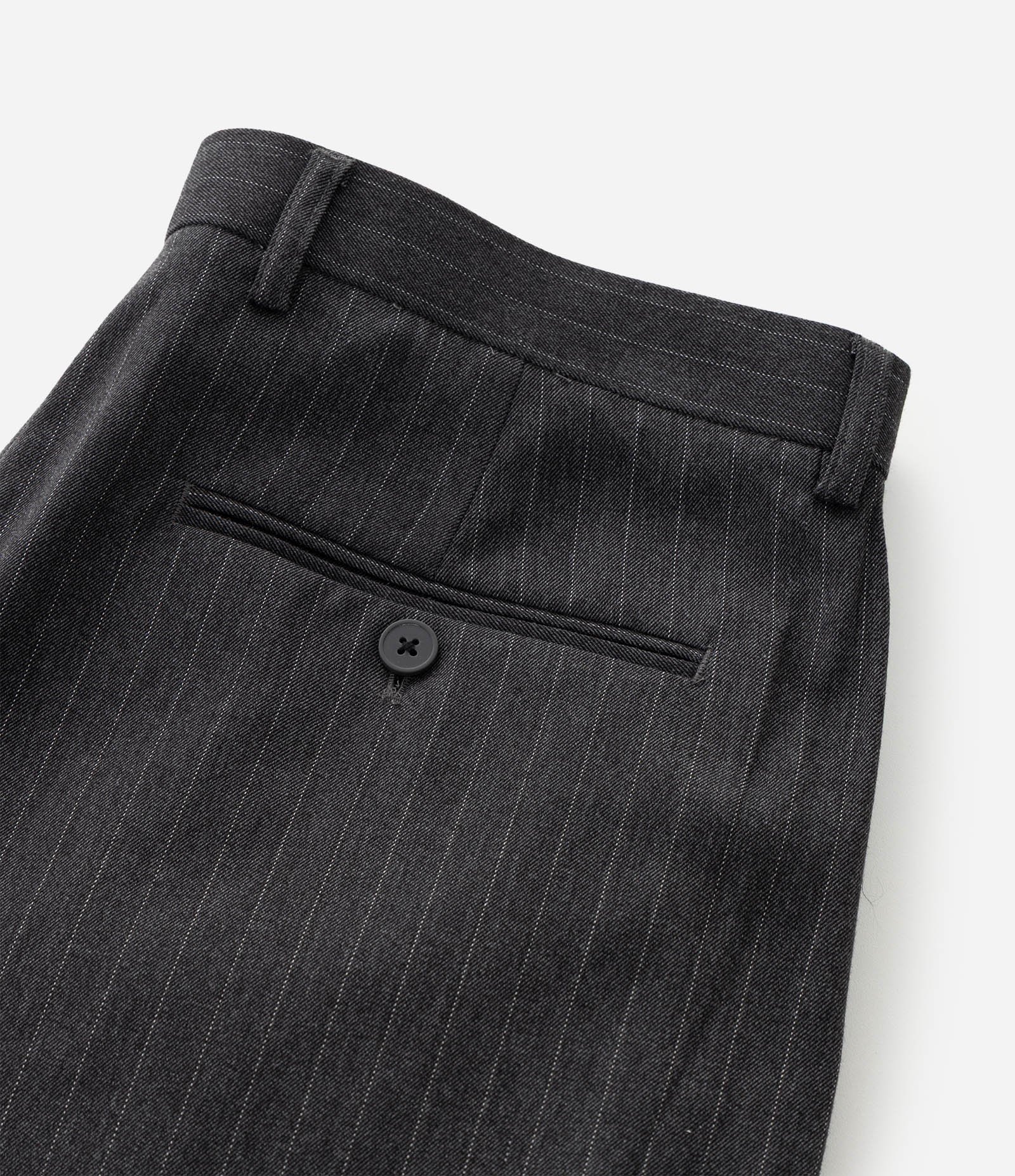 Calça Alfaiatada Wide Leg com Risca de Giz Cinza 12