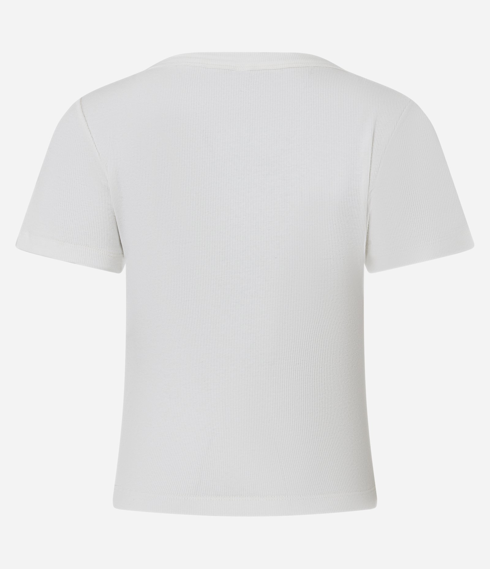 Blusa Baby Tee em Ribana com Estampa Paisagem Summer Off White 5