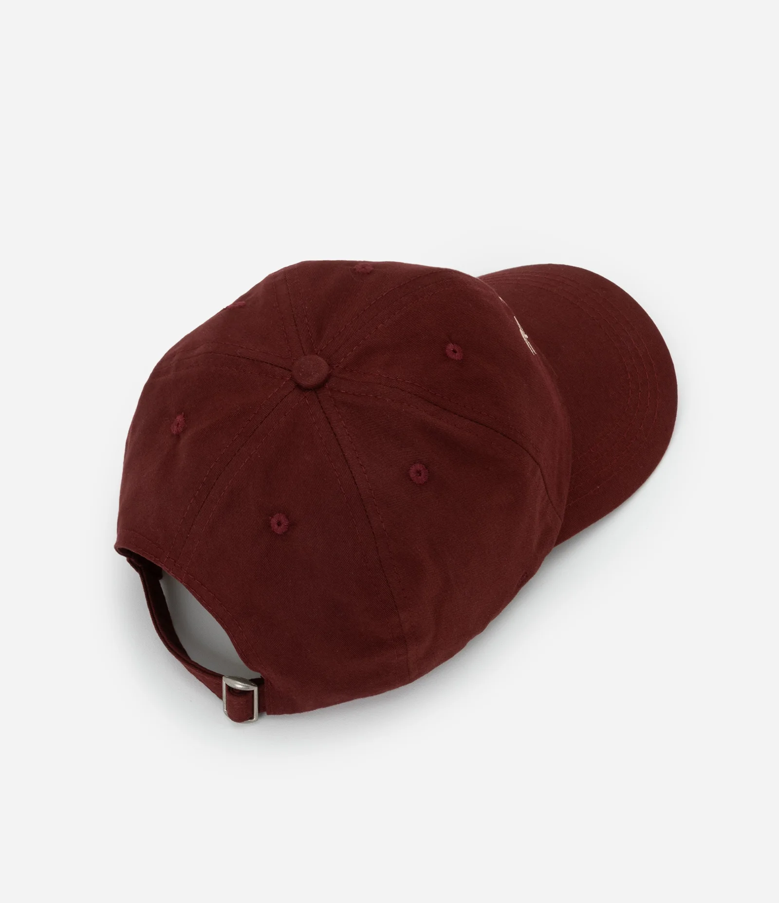 Boné Aba Curva em Sarja com Bordado Wellness Routine Vermelho 3