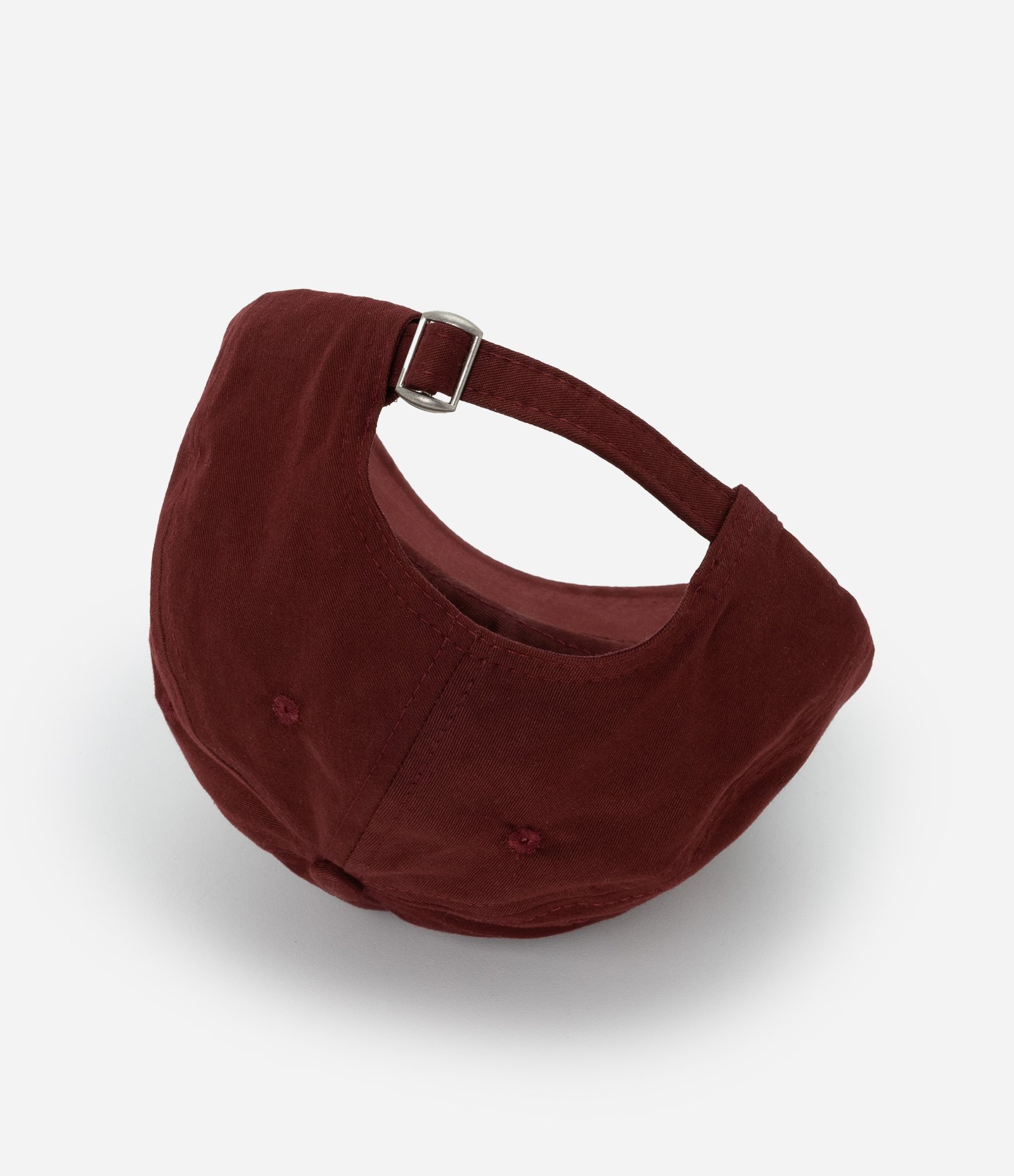 Boné Aba Curva em Sarja com Bordado Wellness Routine Vermelho 4