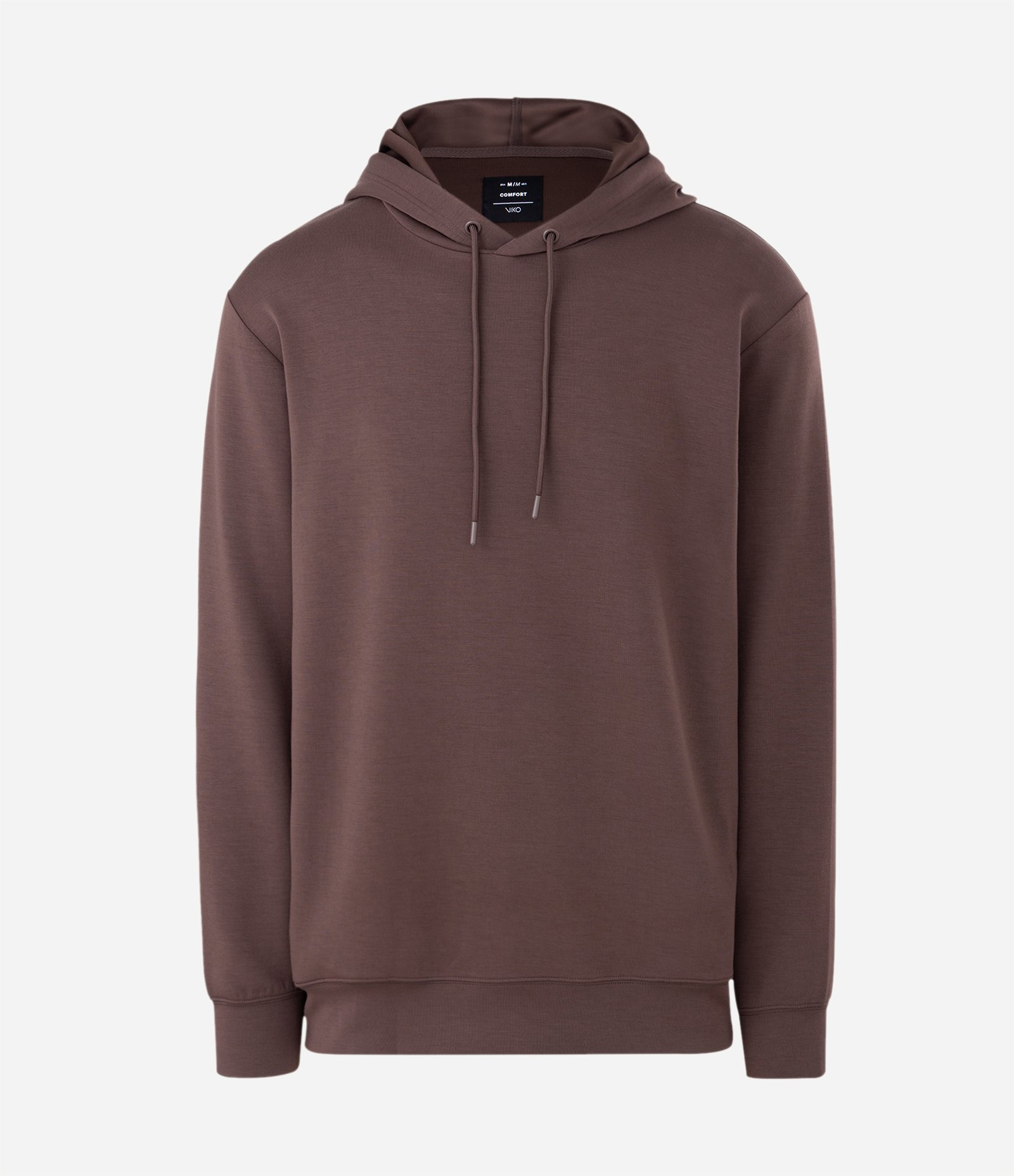 Blusão de Pijama com Capuz em Modal Marrom 1