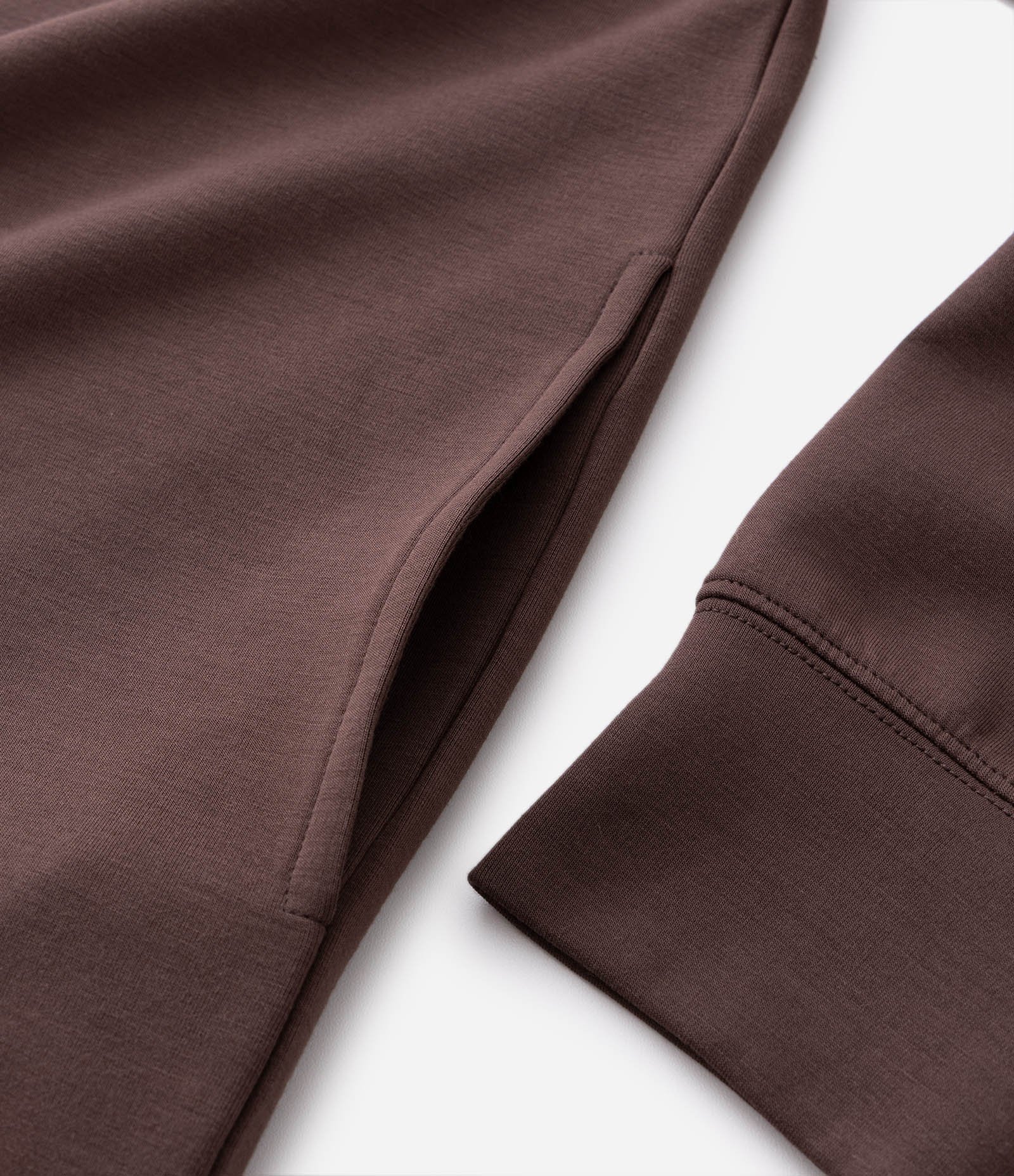 Blusão de Pijama com Capuz em Modal Marrom 6