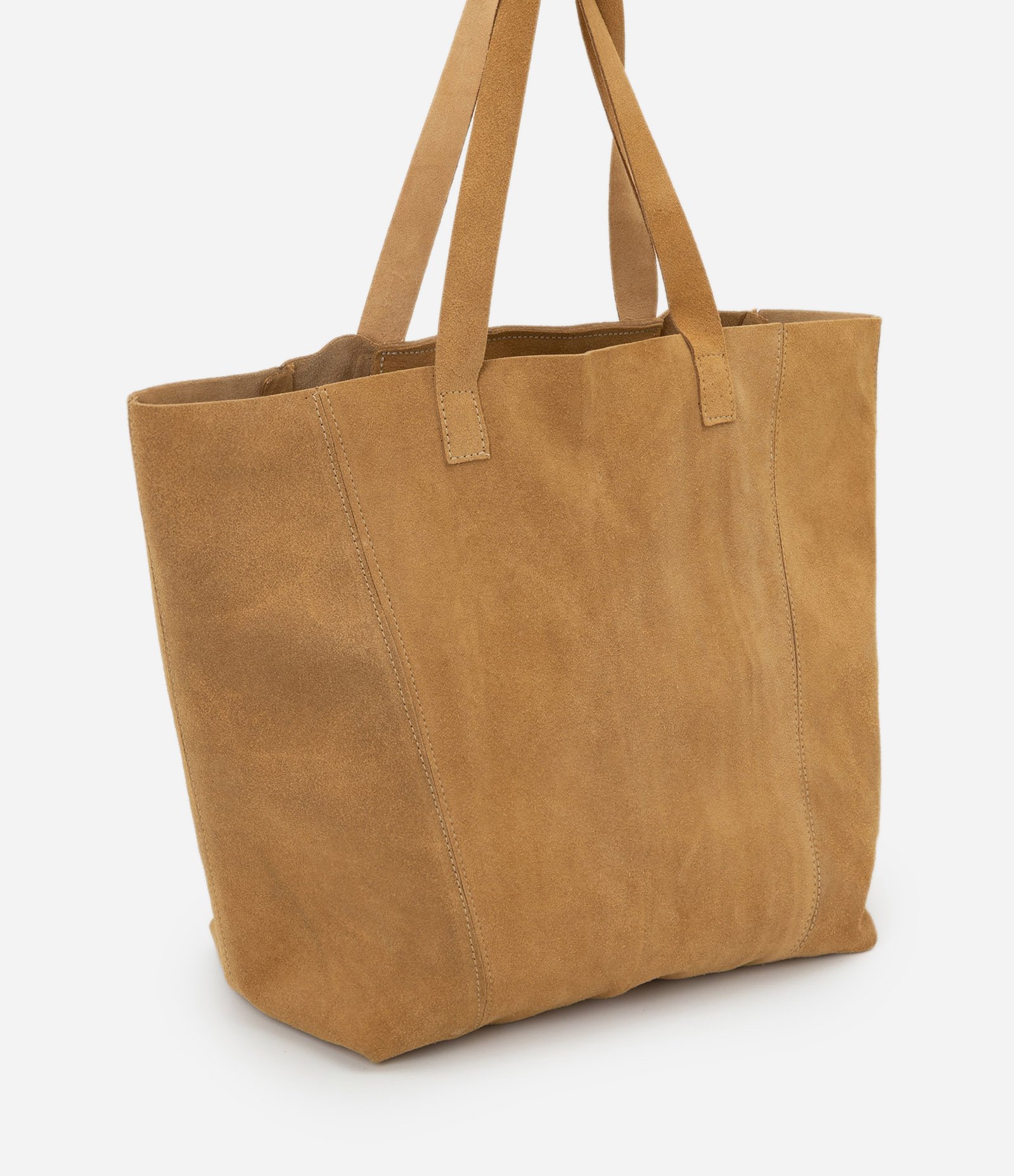 Bolsa Tote em Camurça Bege 1