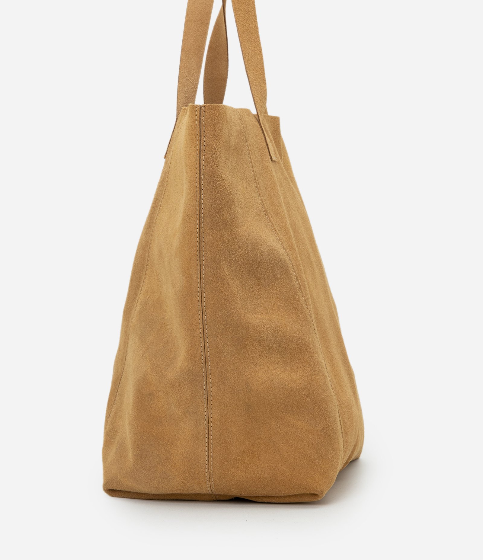 Bolsa Tote em Camurça Bege 2