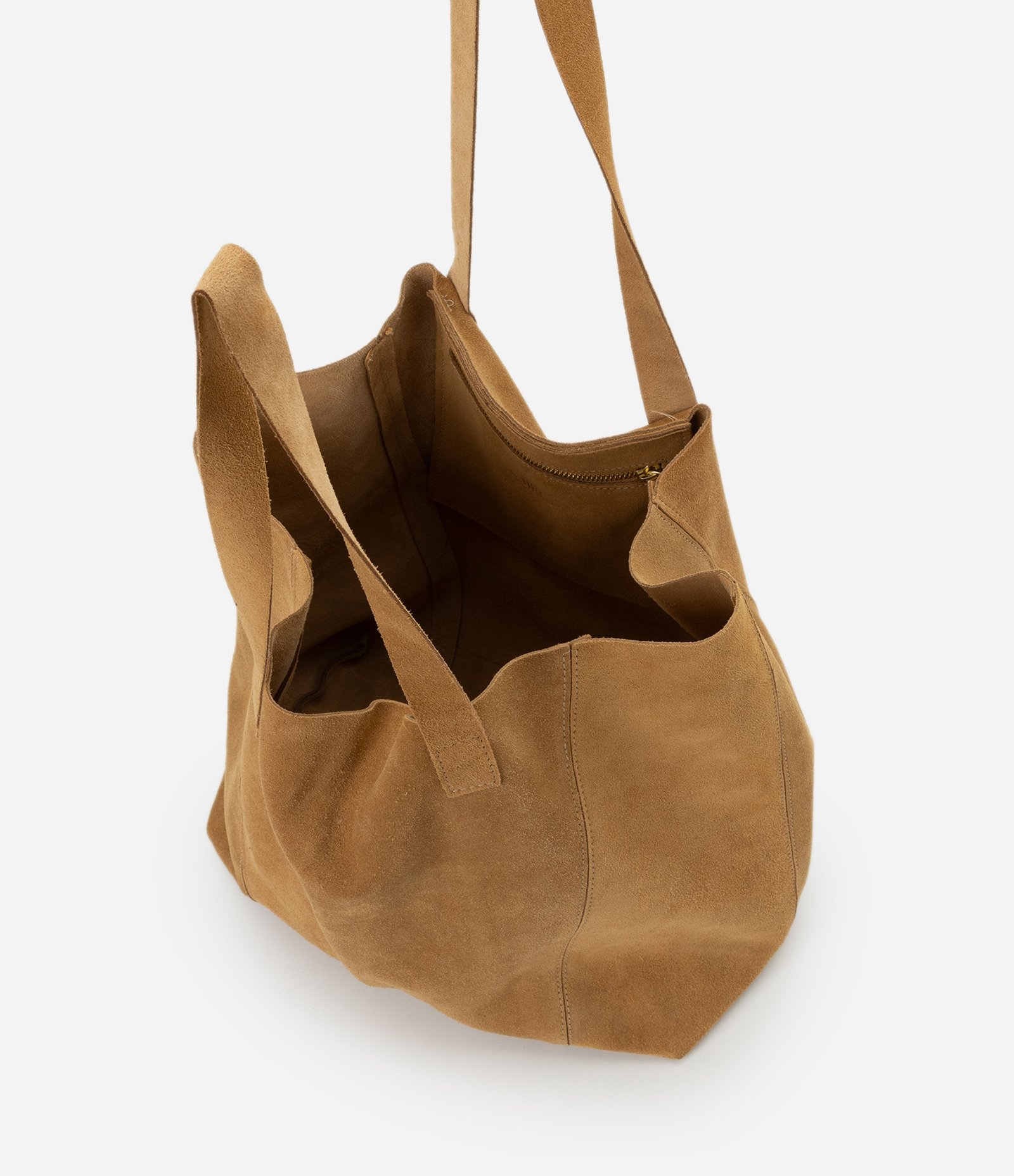 Bolsa Tote em Camurça Bege 5