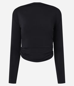 Blusa com Decote Degagê e Corrente nas Costas