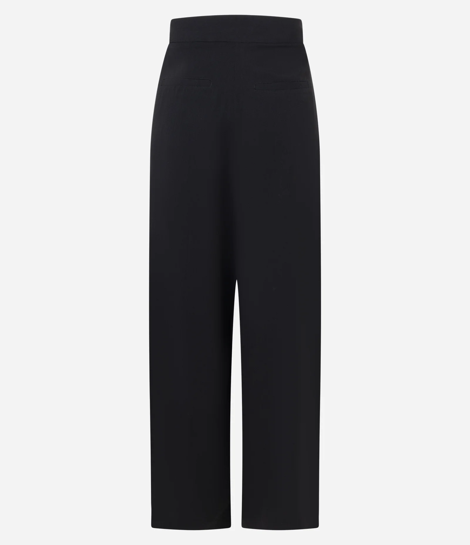 Calça Reta Alfaiatada com Pregas Frontais Preto 6