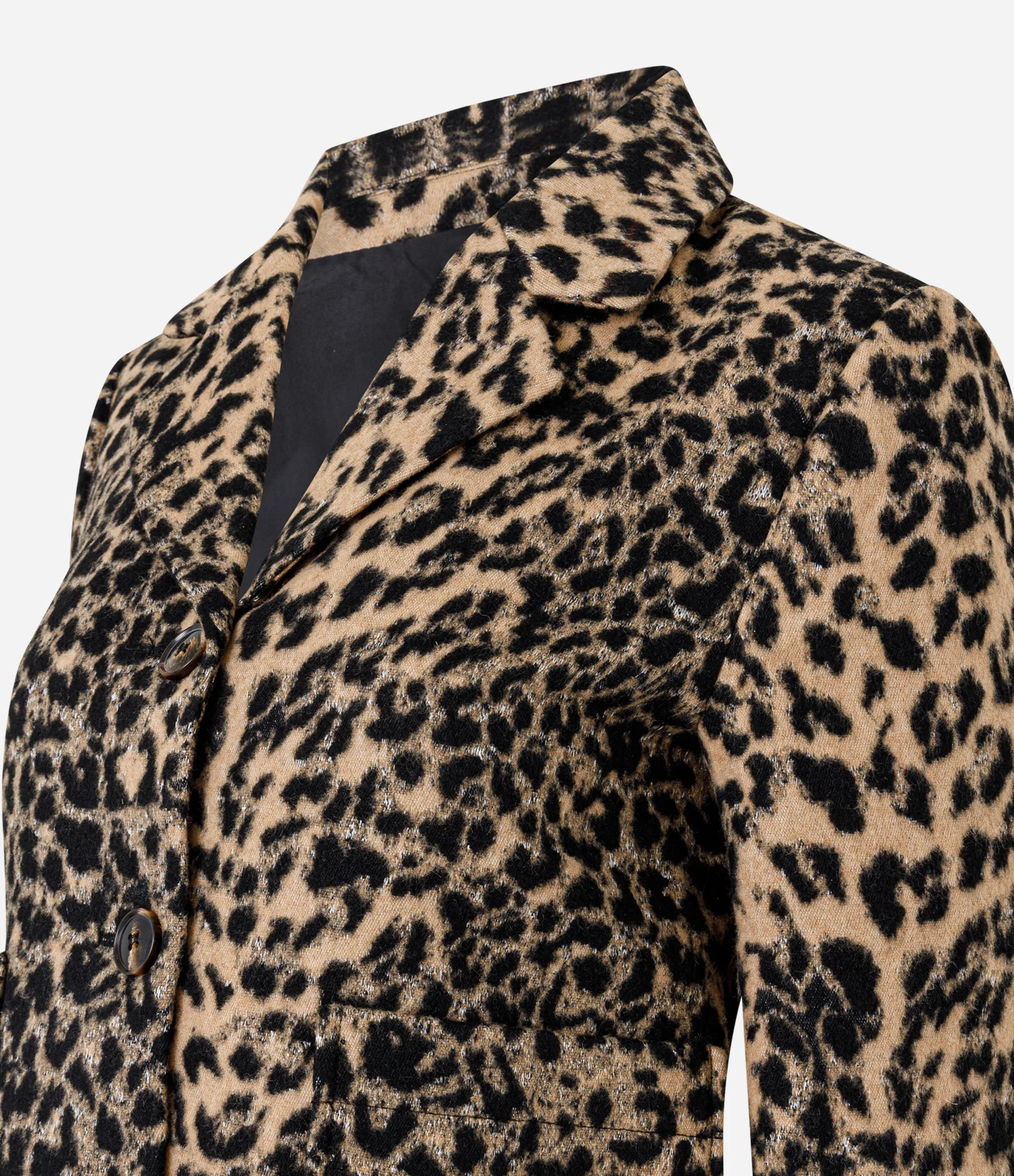 Blazer Leve Animal Print com Abotoamento Frontal Animal Print 7
