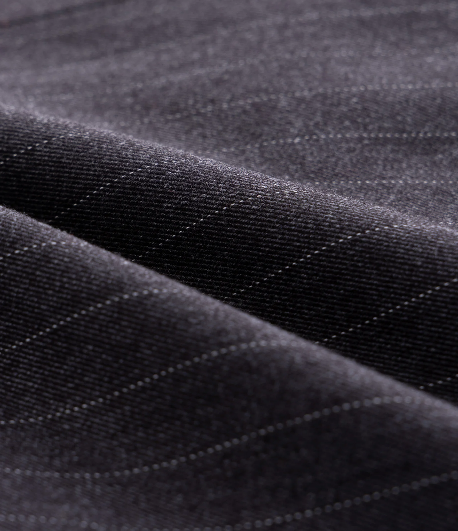 Blazer Boxy  em Viscose Alfaiatado Risca de Giz Cinza 9