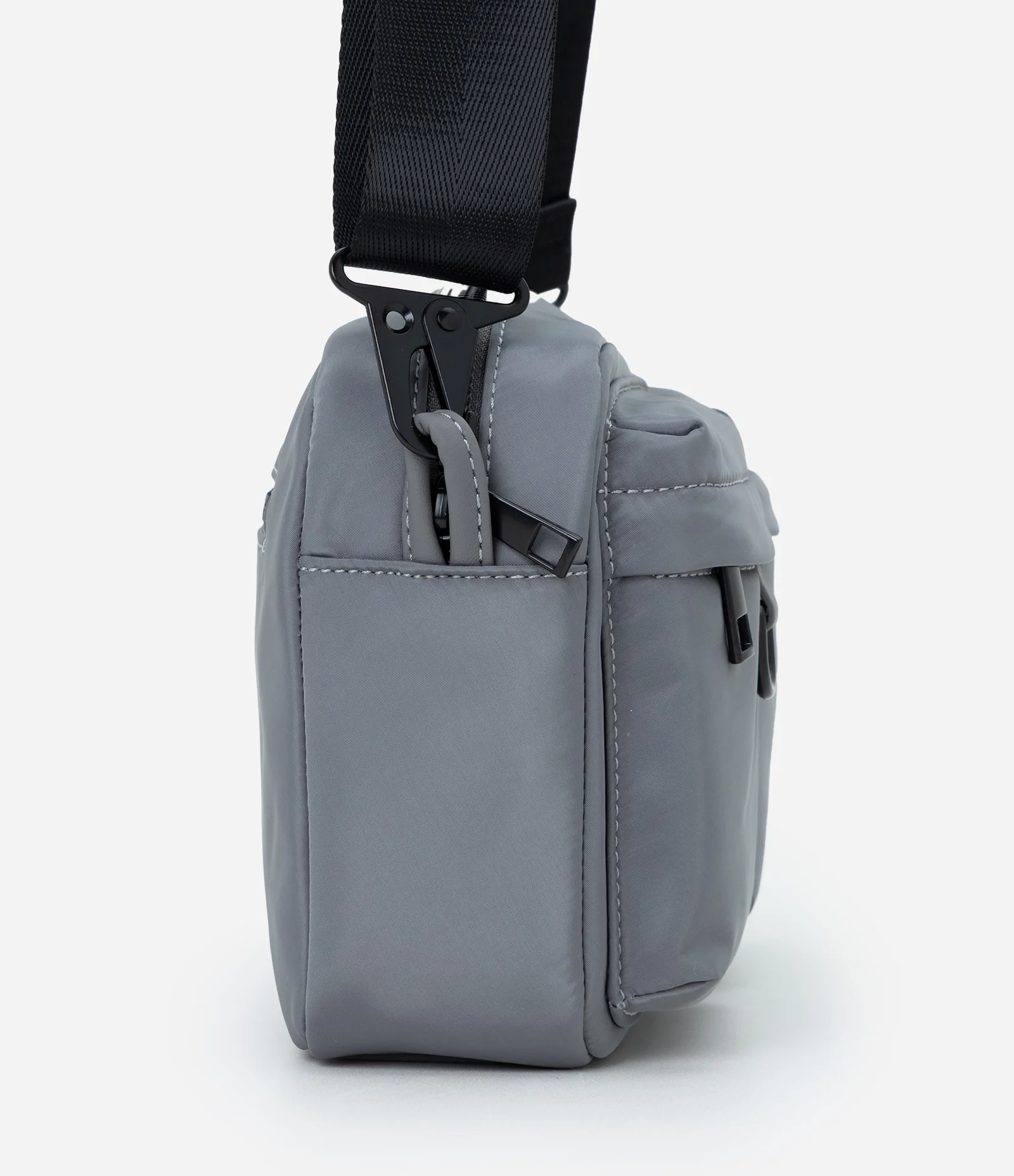 Bolsa Shoulder Bag com 2 Bolsos Cinza 2