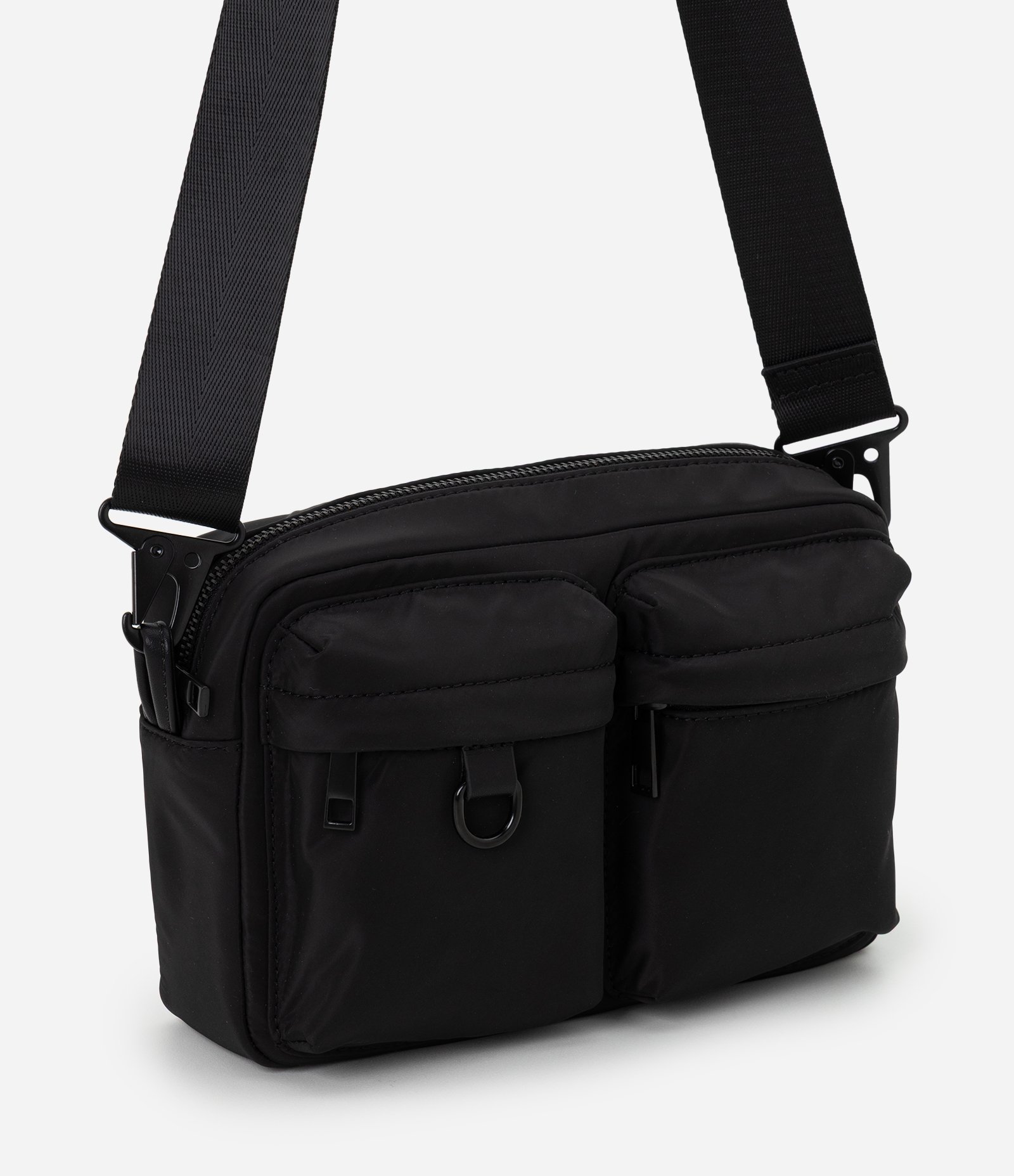 Bolsa Shoulder Bag com 2 Bolsos Preto 2