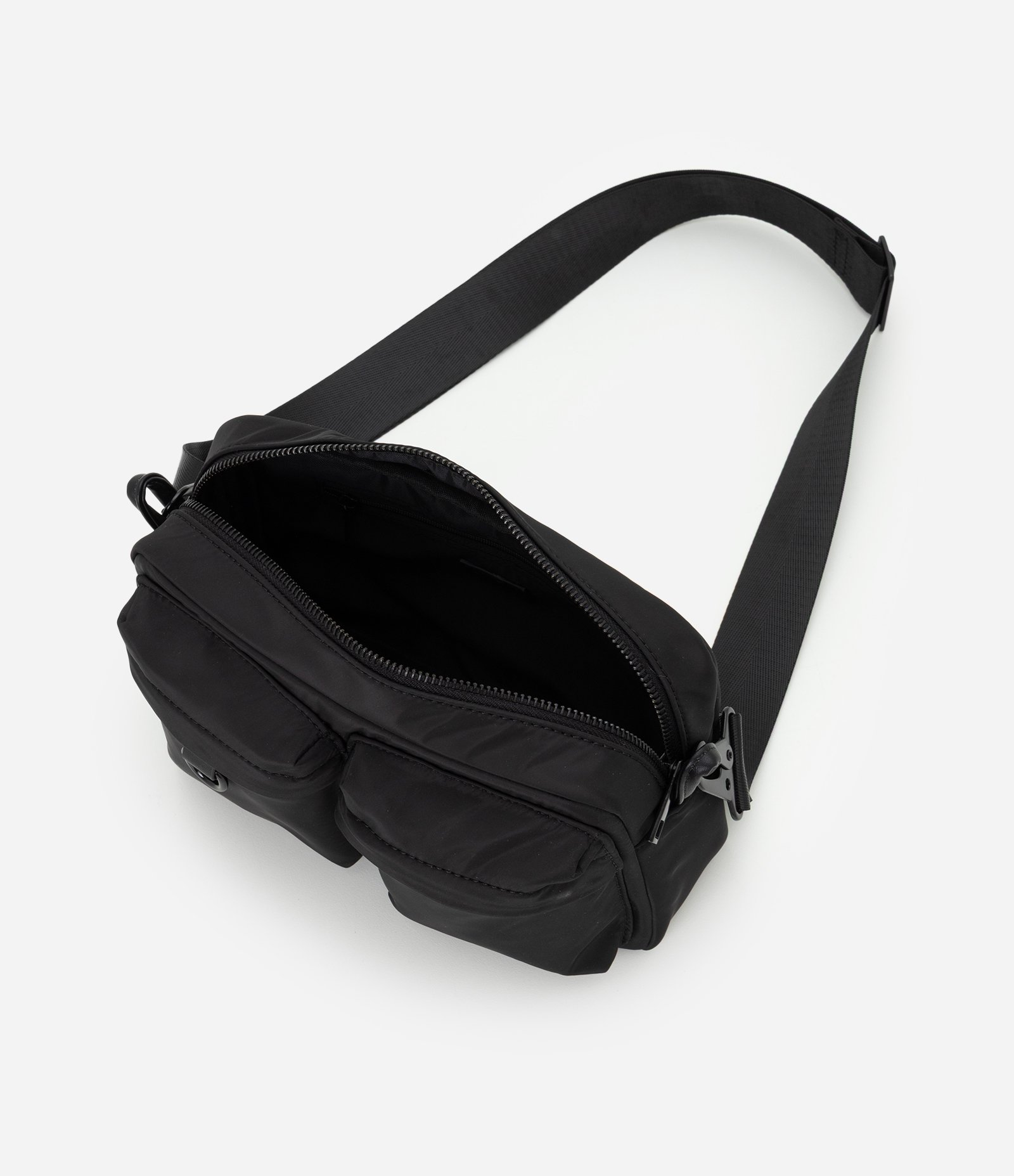 Bolsa Shoulder Bag com 2 Bolsos Preto 6