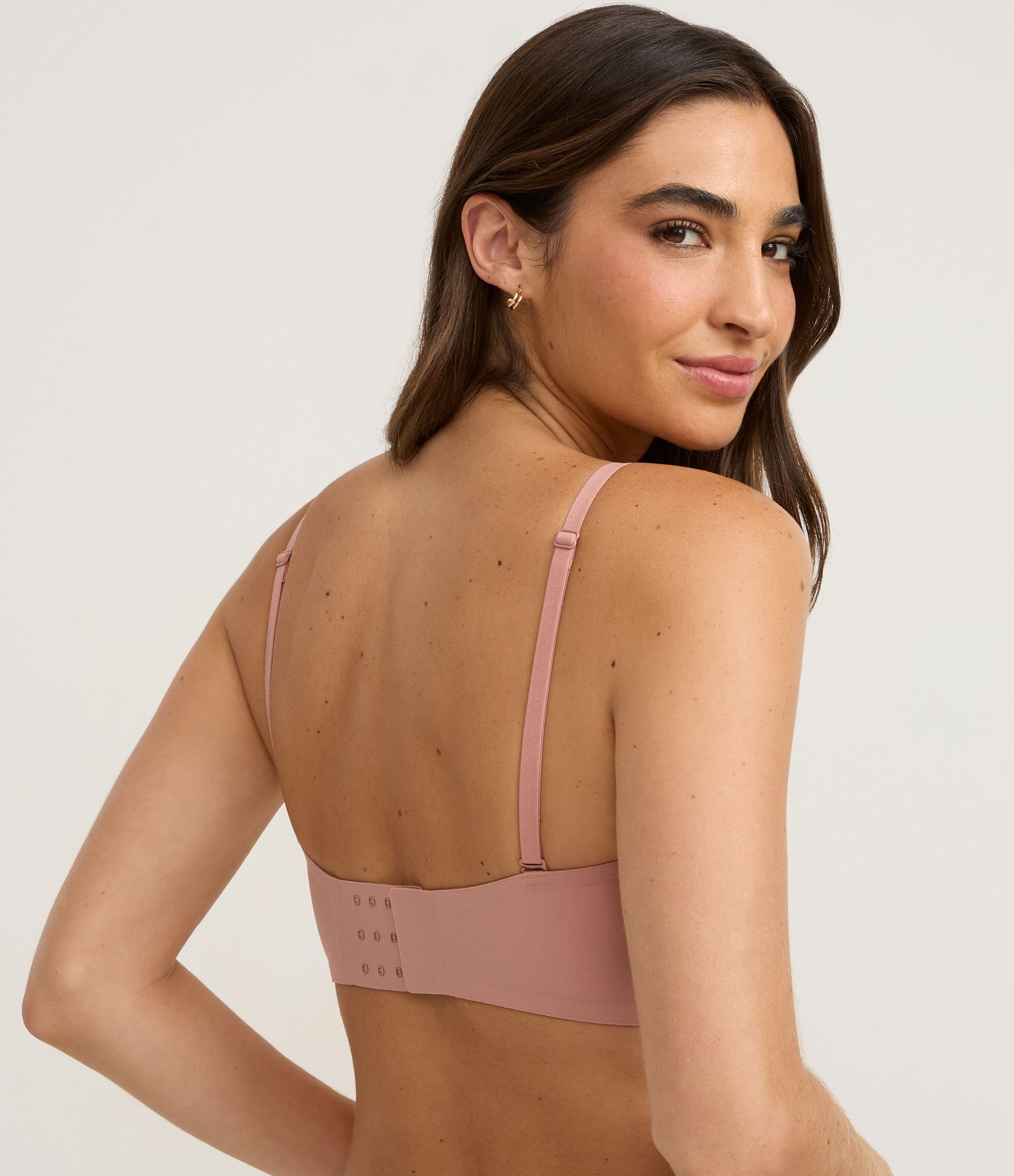 Sutiã sem Aro com Alça e Bojo Removível Fita Up Rosa 3