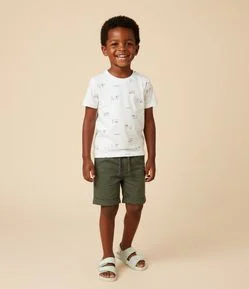 Camiseta Infantil com Estampa Cachorro Linguicinha - Tam 1 a 4 Anos