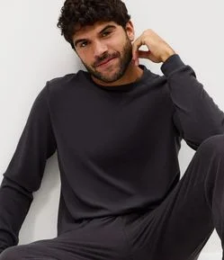Pijama Longo Tricô Texturizado