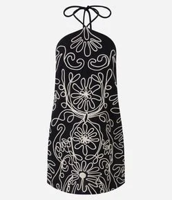 Vestido Curto Frente Única com Amarração