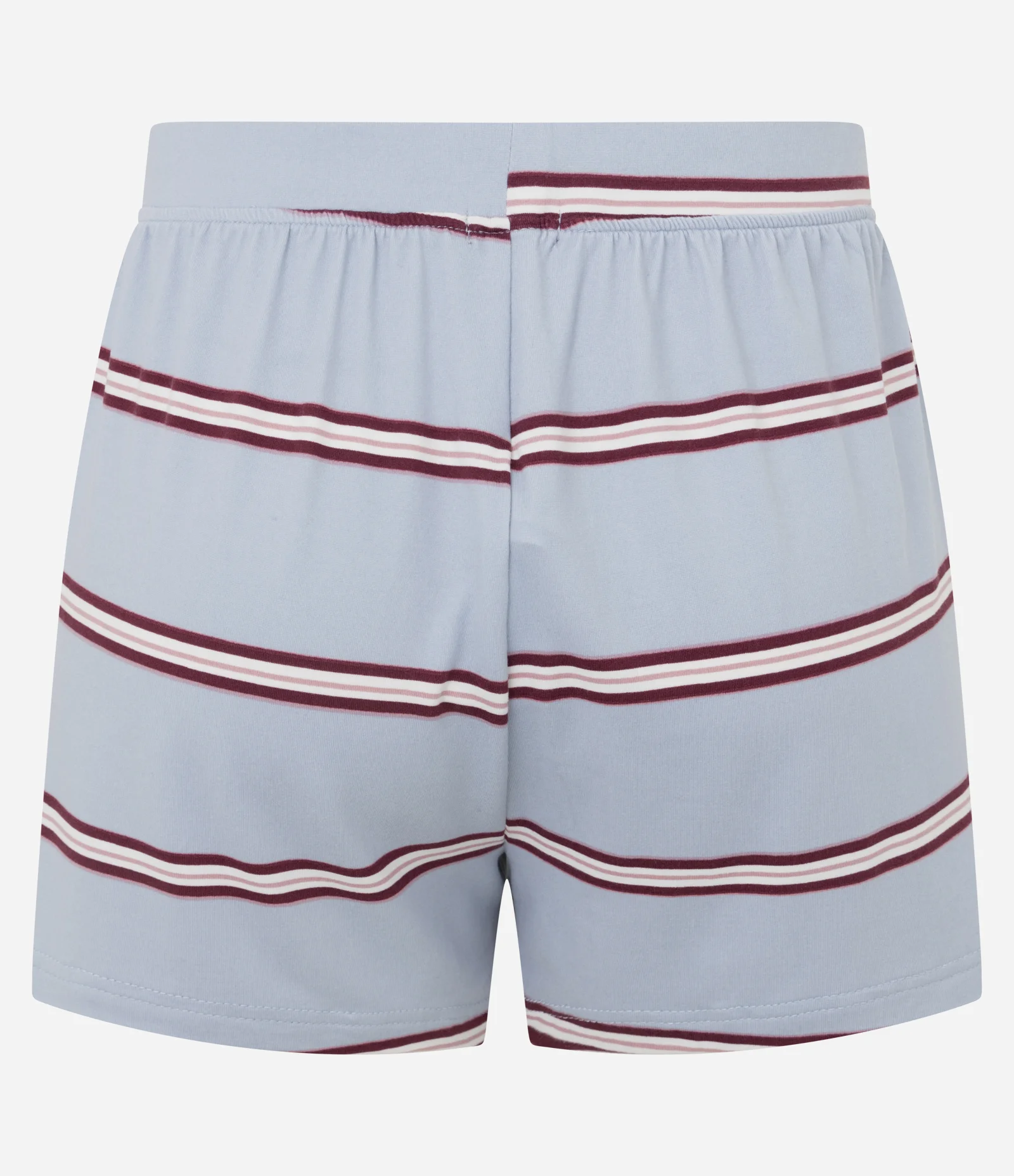 Short de Pijama em Peach Touch com Estampa de Listras Azul 2