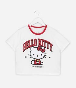 Blusa Infantil com Estampa Hello Kitty - Tam 5 a 14 Anos