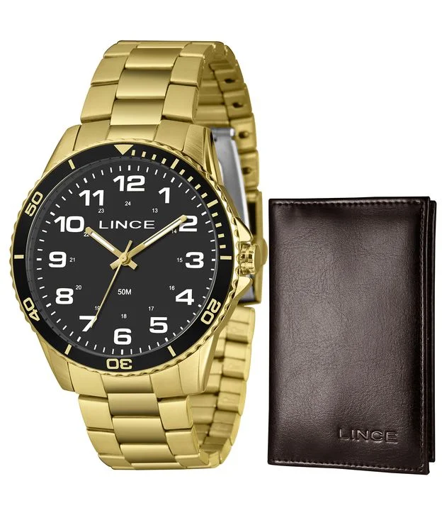 Relógio Analógico Lince Aço MRGM053L46 KAV2P2KX