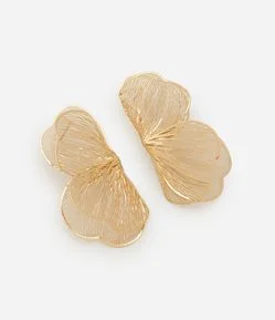 Brinco Médio com Formato de Flor Aramado