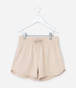 Short Infantil Runner em Moletinho sem Felpa com Amarração Tam - 5 a 14 Anos