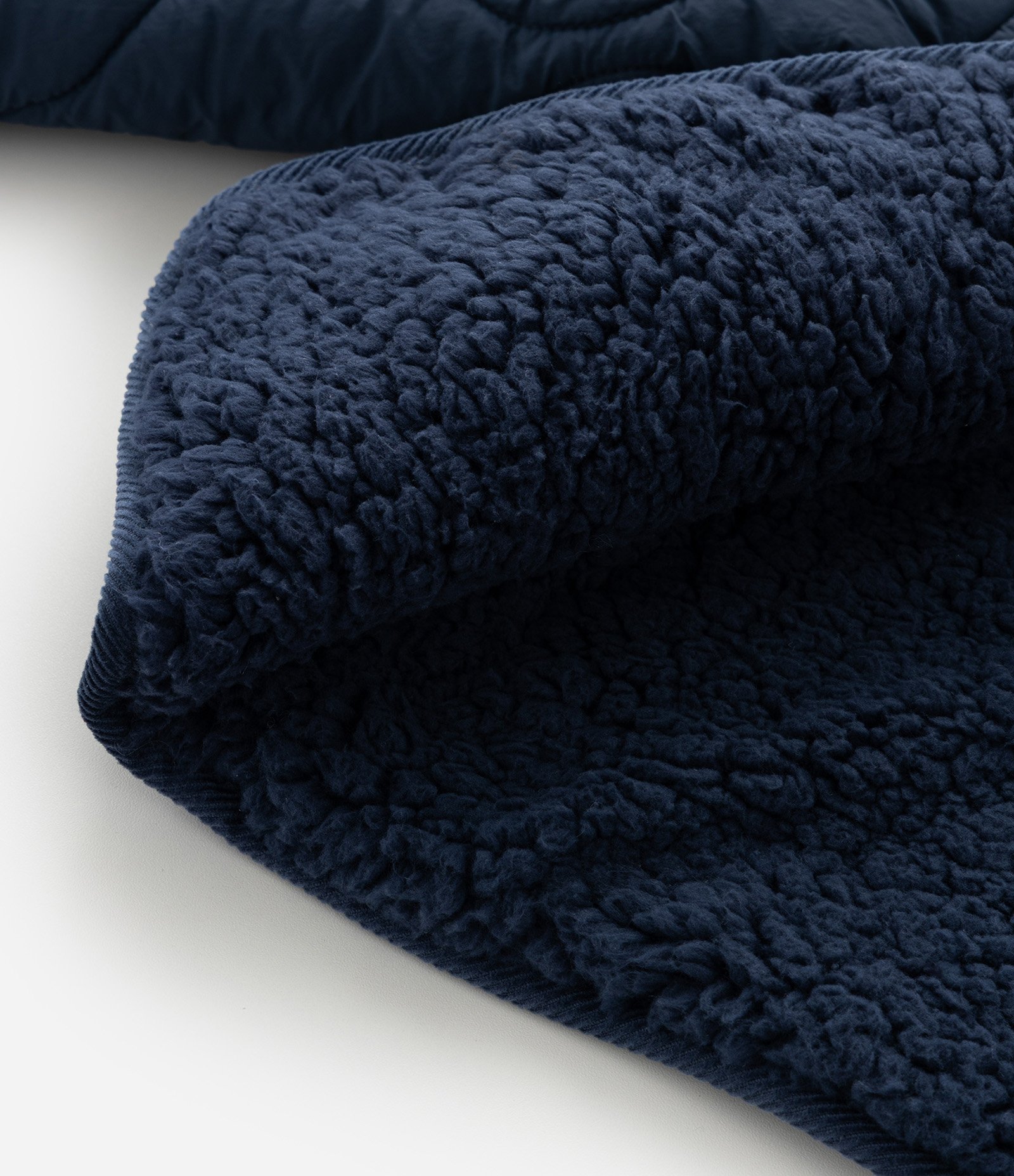 Jaqueta Infantil Matelassada com Gola em Veludo – Tam 1 a 6 Anos Azul Marinho 6