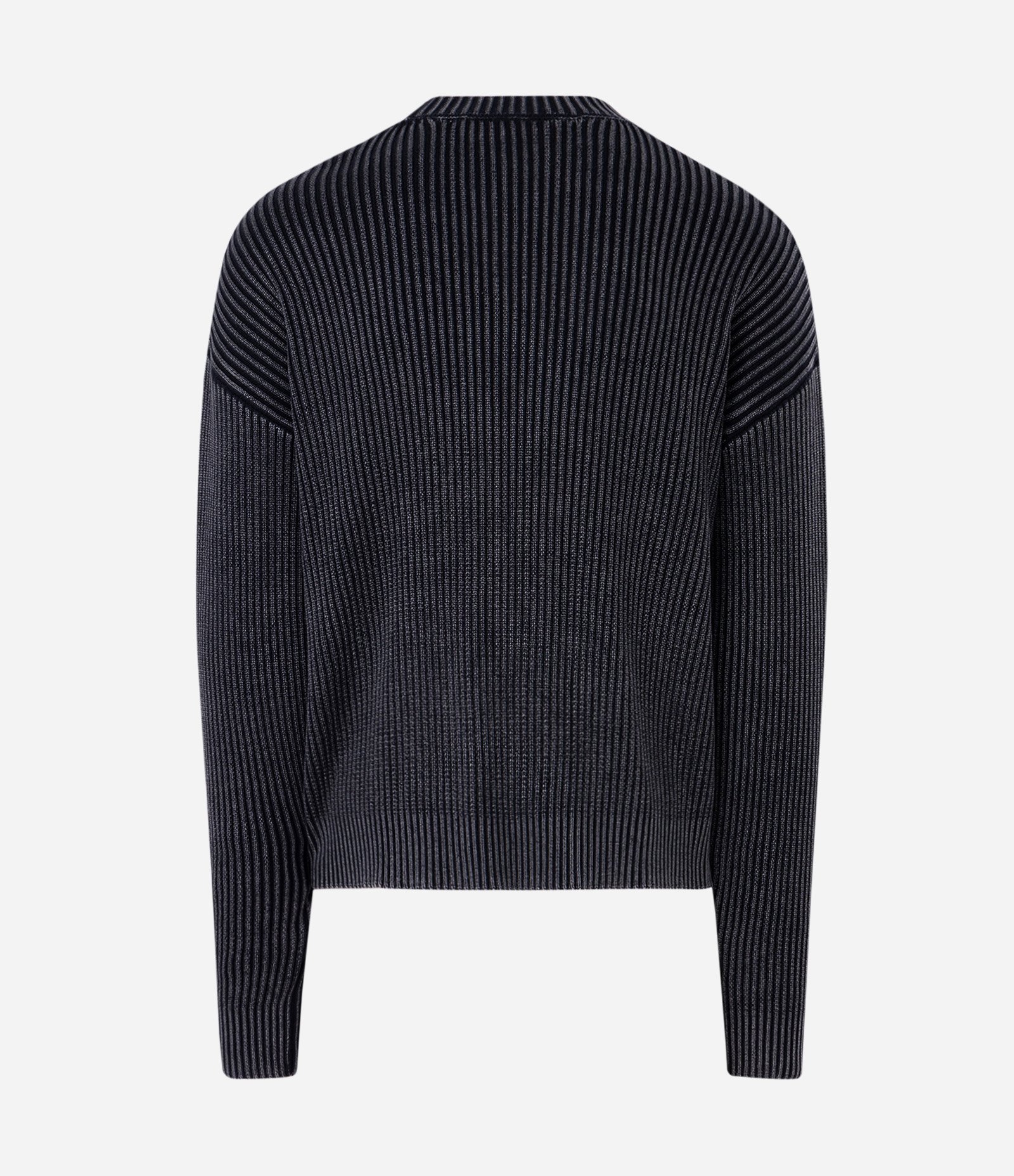 Suéter Tricô Texturizado Acid Wash Boxy Preto 5