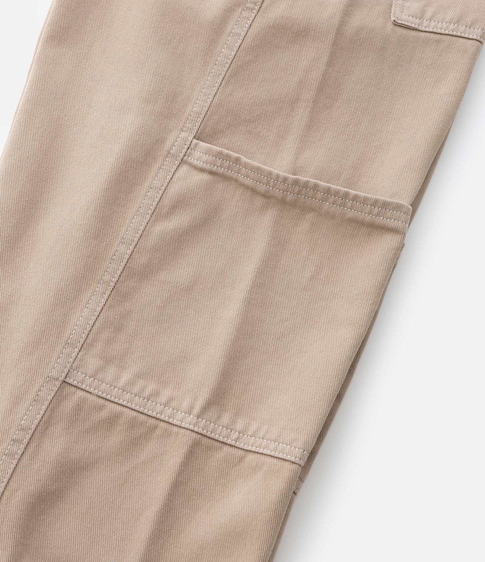 Calça Infantil Skate em Sarja com Recortes - Tam 5 a 14 Anos Bege 7