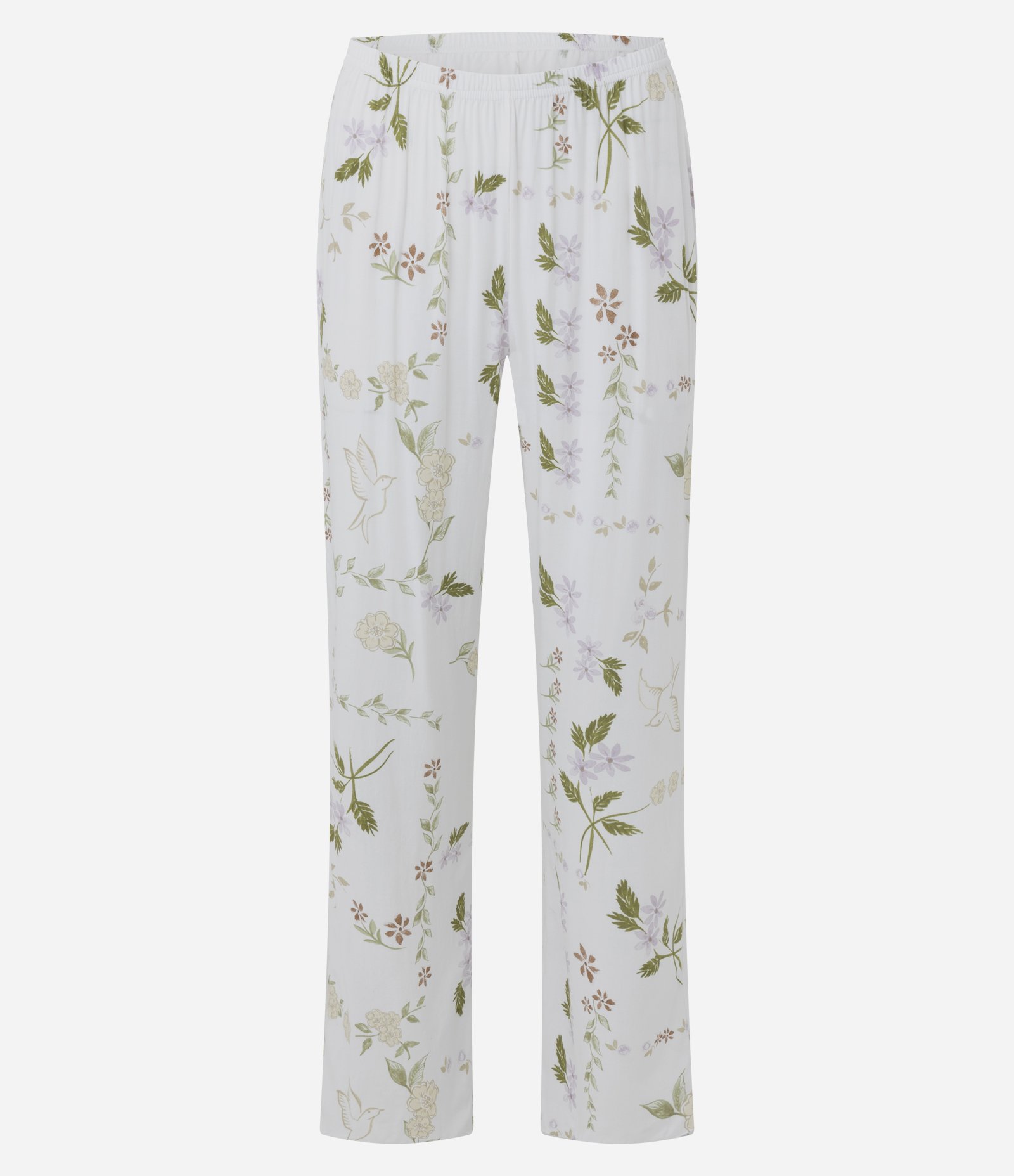 Trio de Pijama em Viscose Com Robe Estampado Branco 11