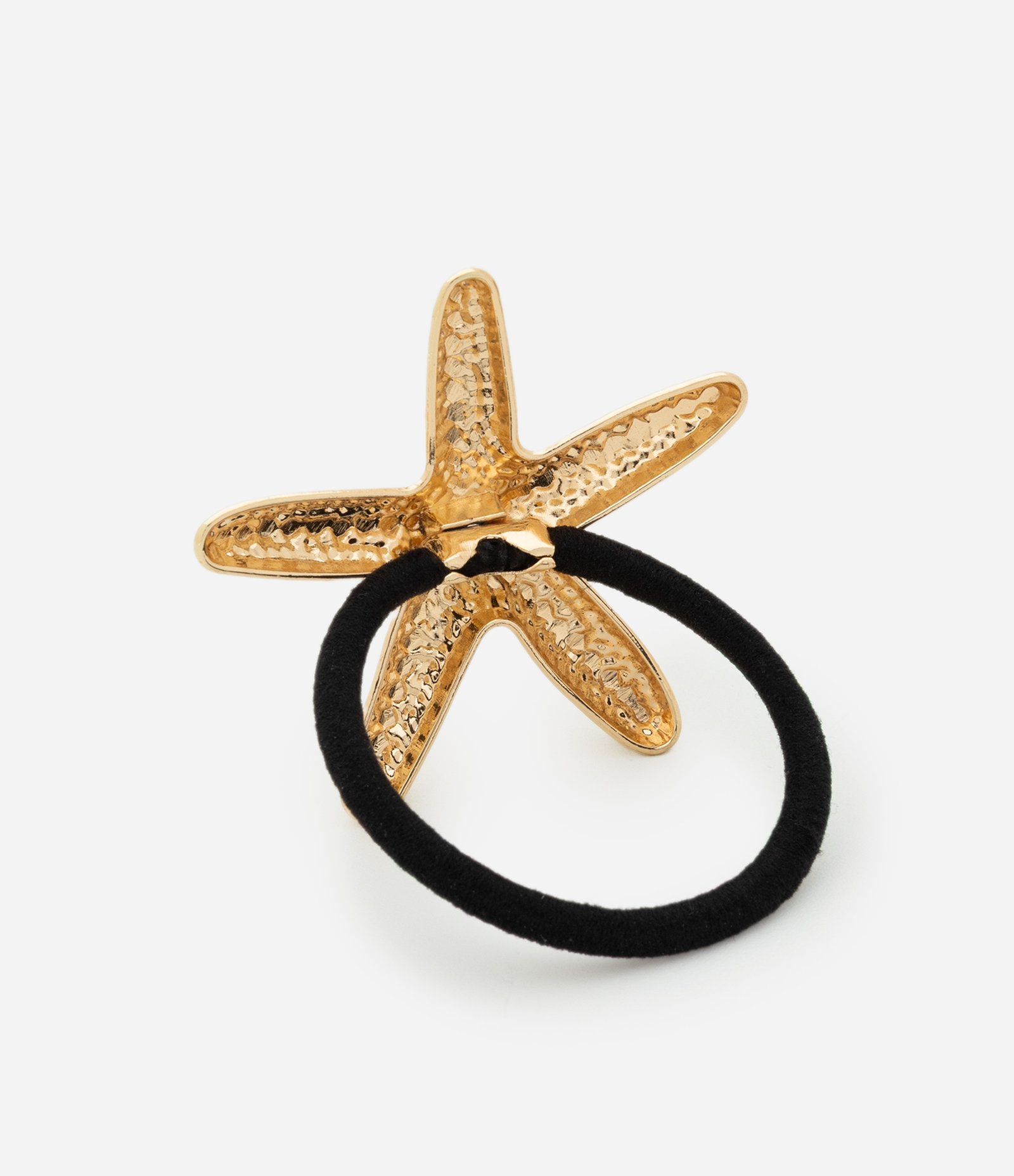 Elástico de Cabelo com Aplicação de Estrela do Mar Dourado 2