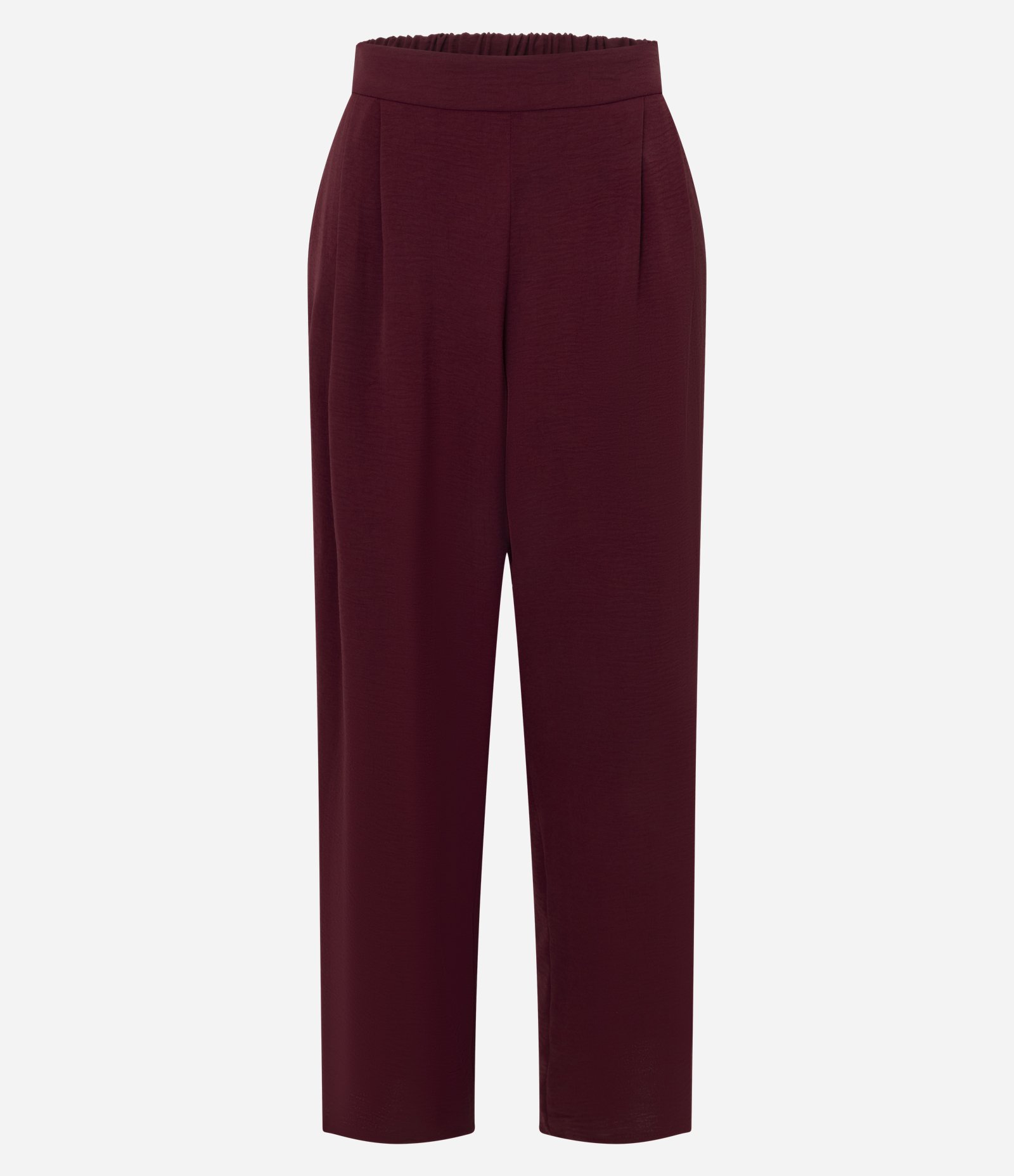 Calça Cenoura em Airflow com Pregas Frontais Vermelho 5