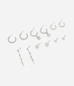 Kit 06 Brincos Delicados com Formas Diversas