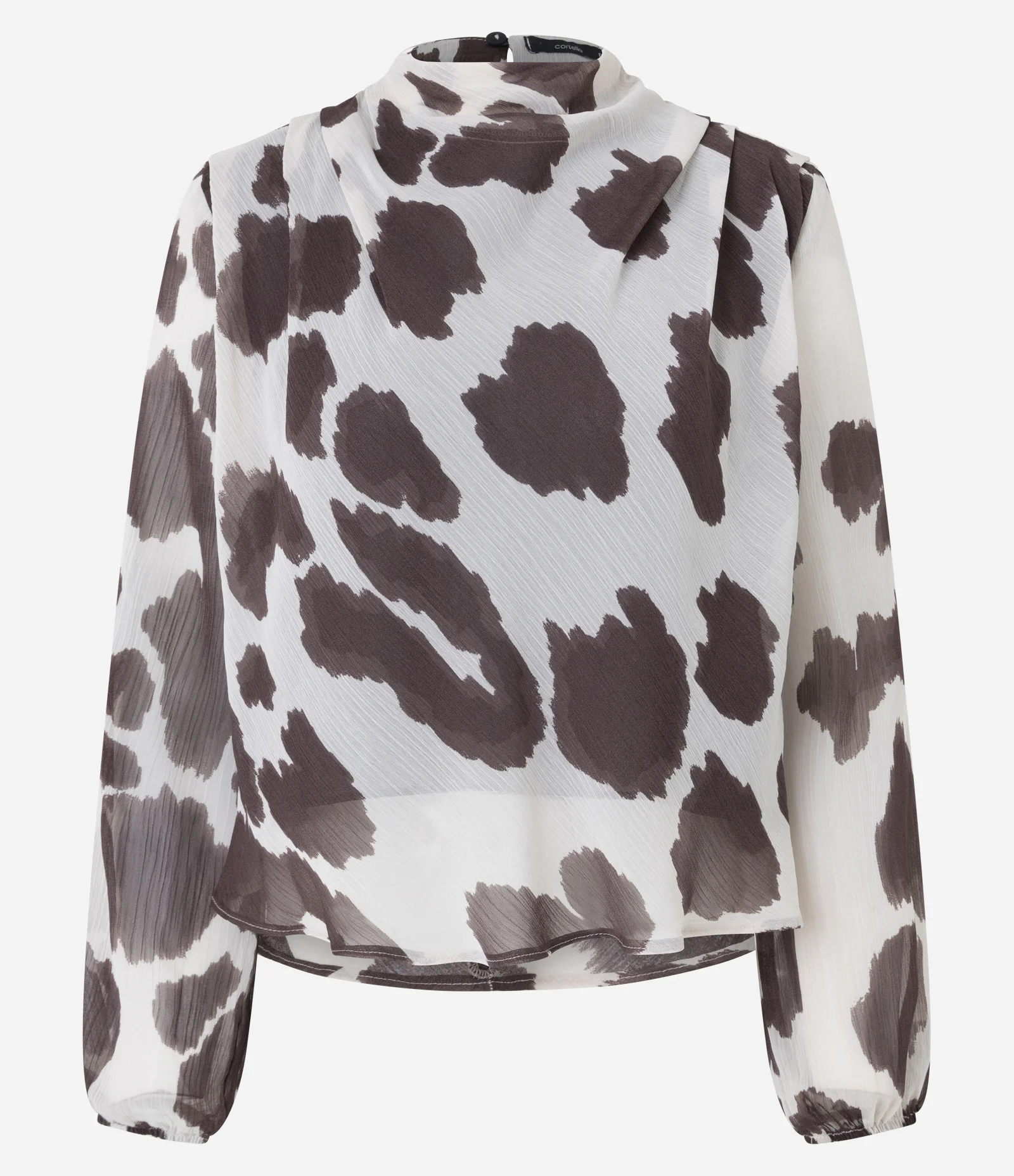 Blusa Manga Longa Animal Print com Gola Alta Animal Print 7