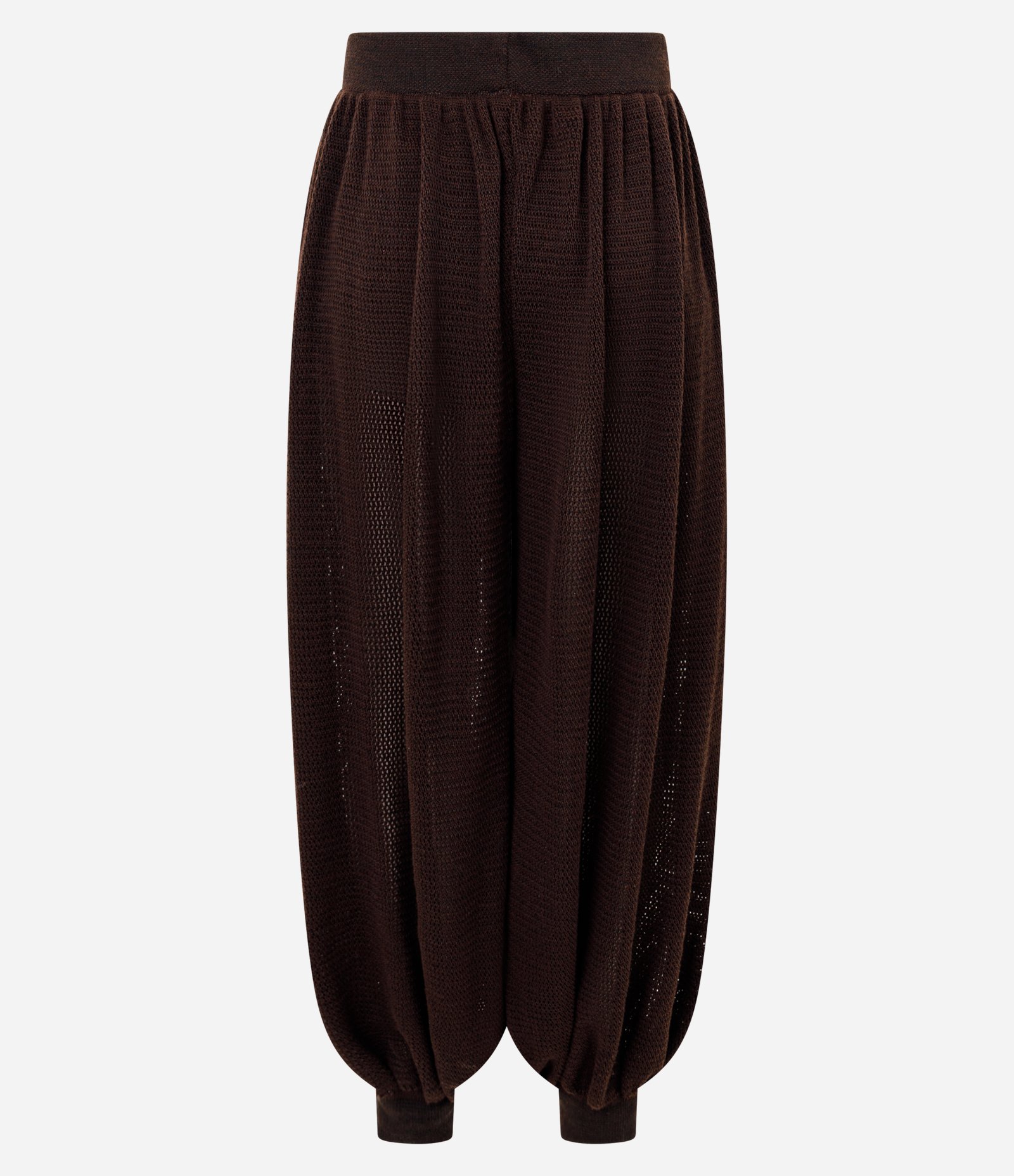 Calça Aladim em Tricô Marrom 7