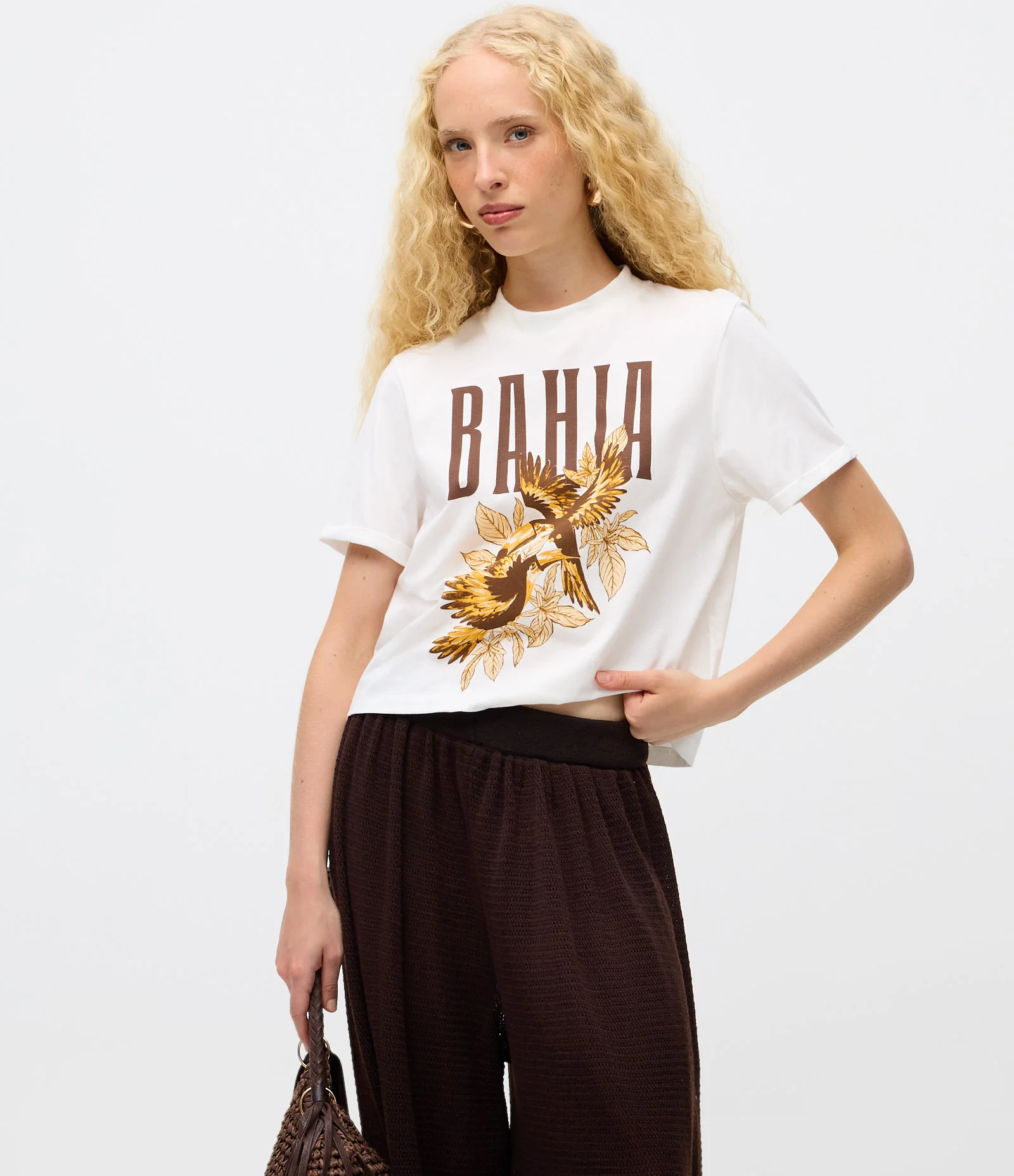 Calça Aladim em Tricô Marrom 2