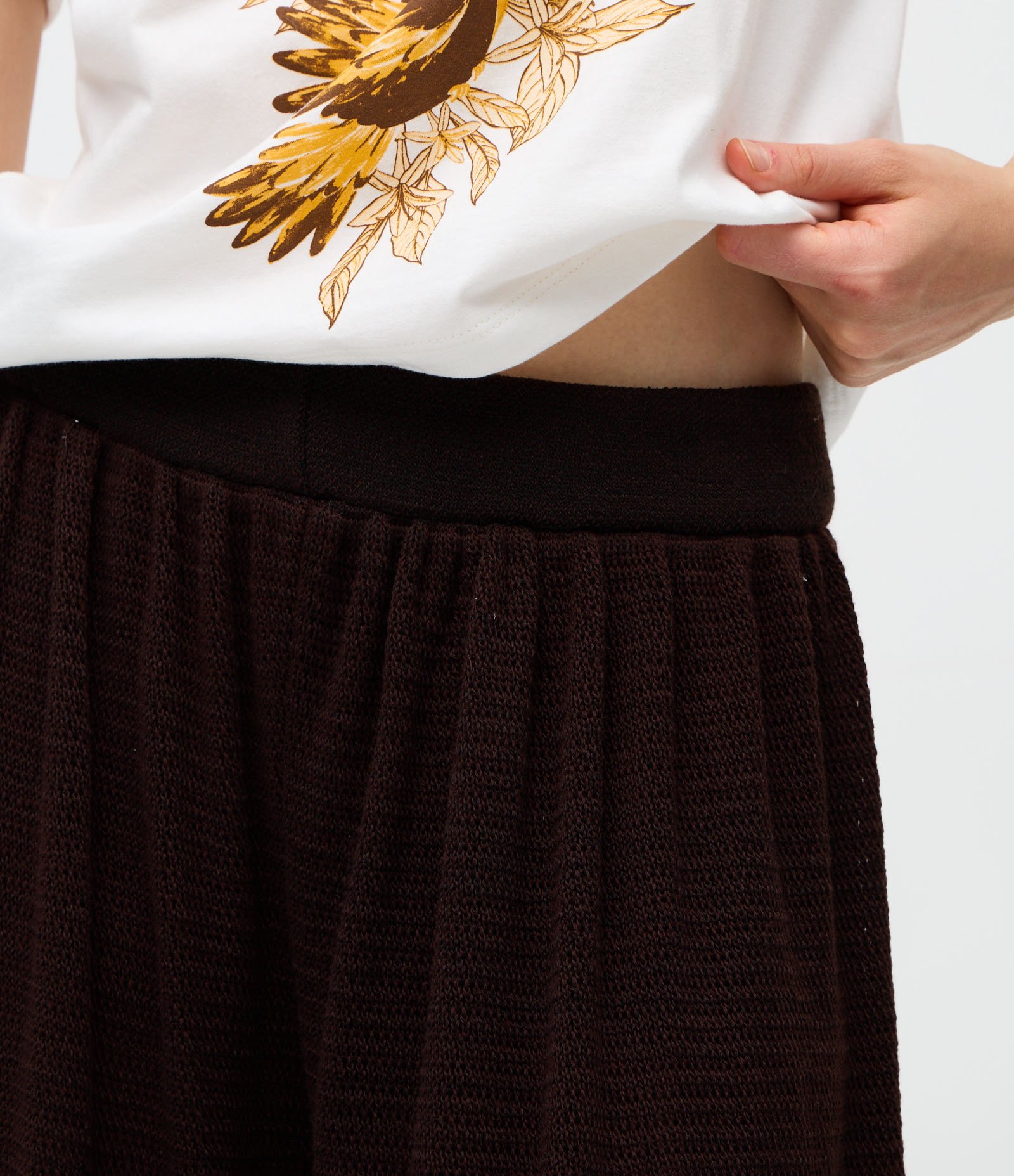 Calça Aladim em Tricô Marrom 4