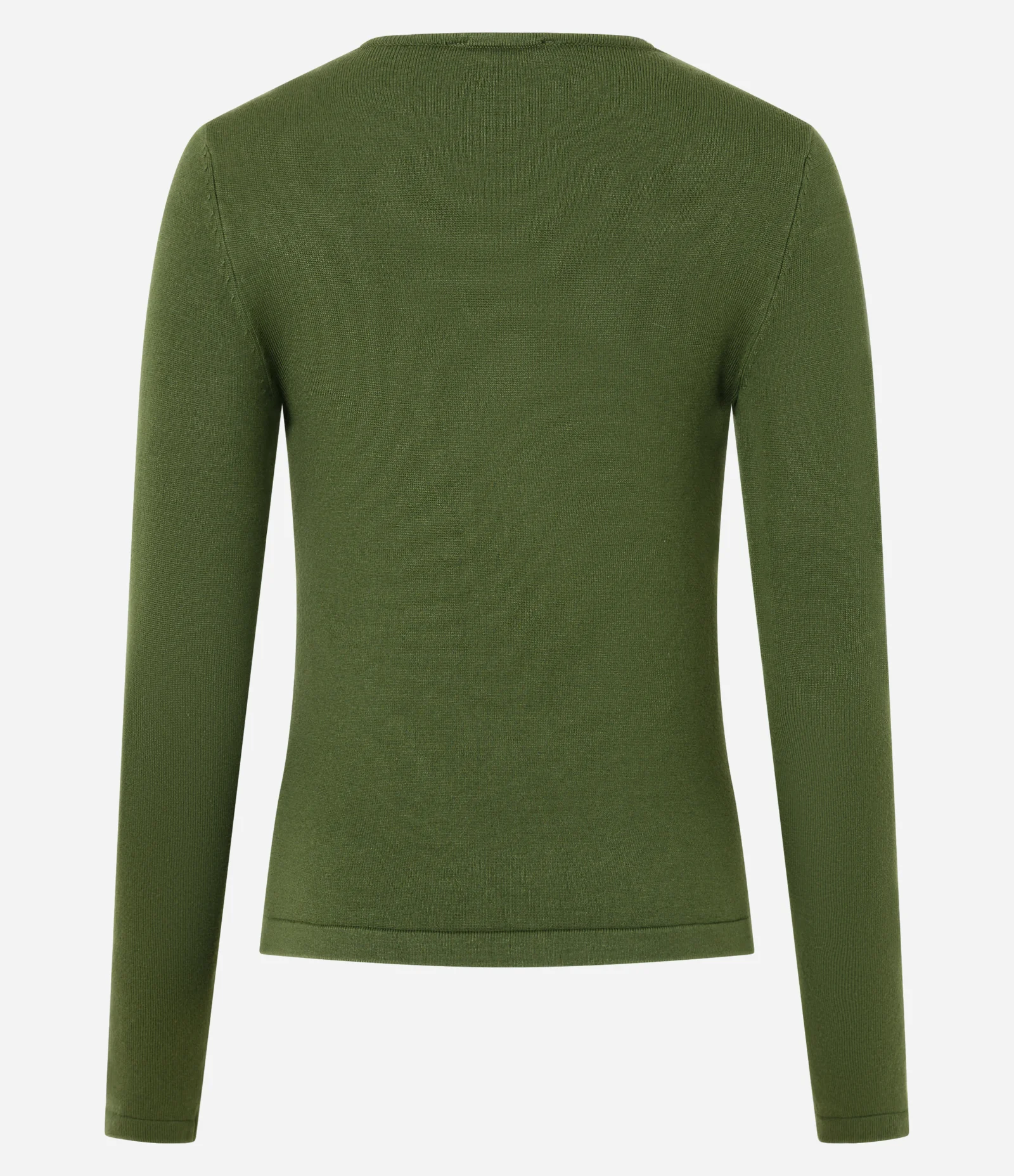 Blusa Regular em Tricô com Aviamento no Decote Verde 7