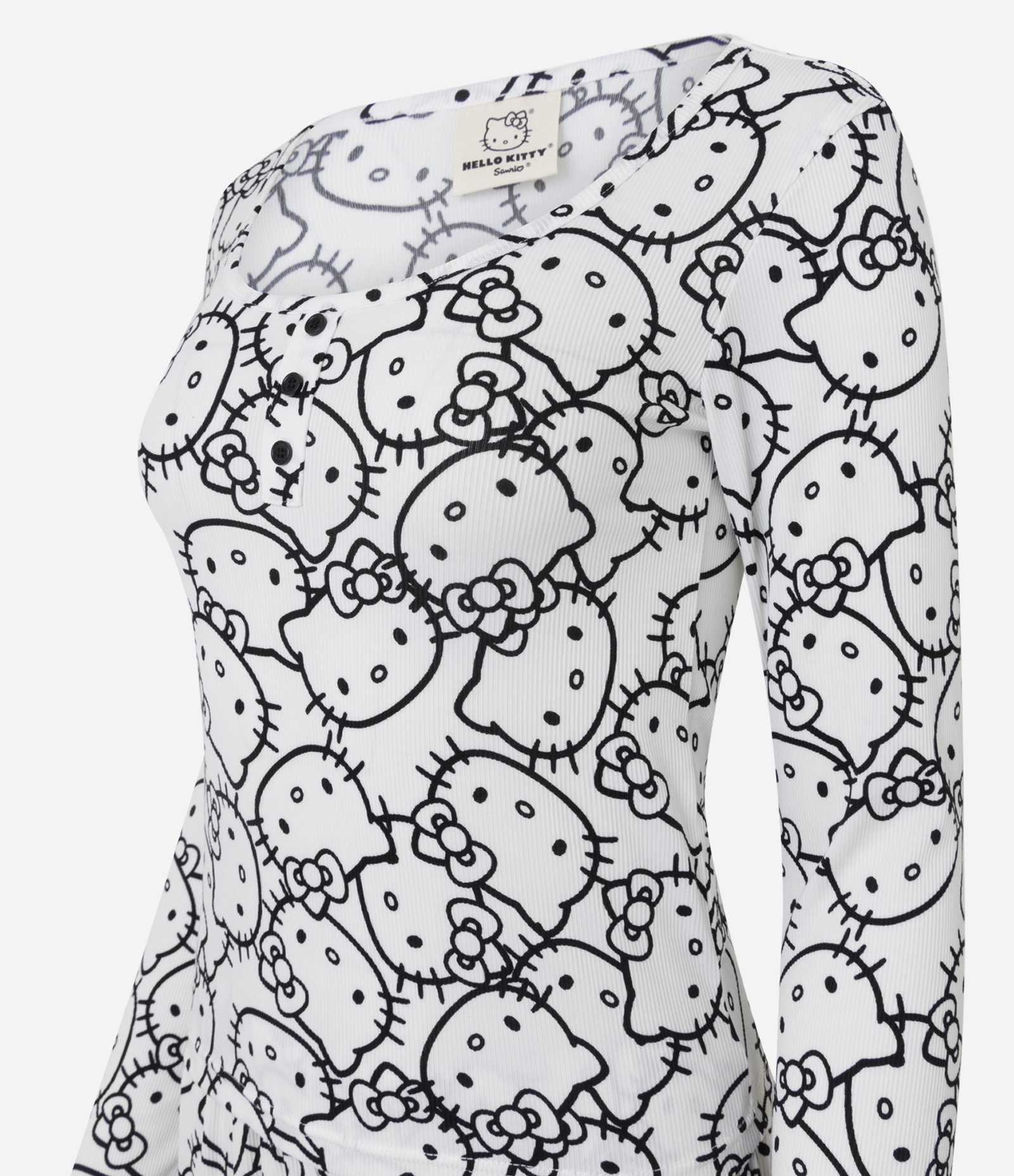 Pijama Longo com Estampa Hello Kitty Branco 2