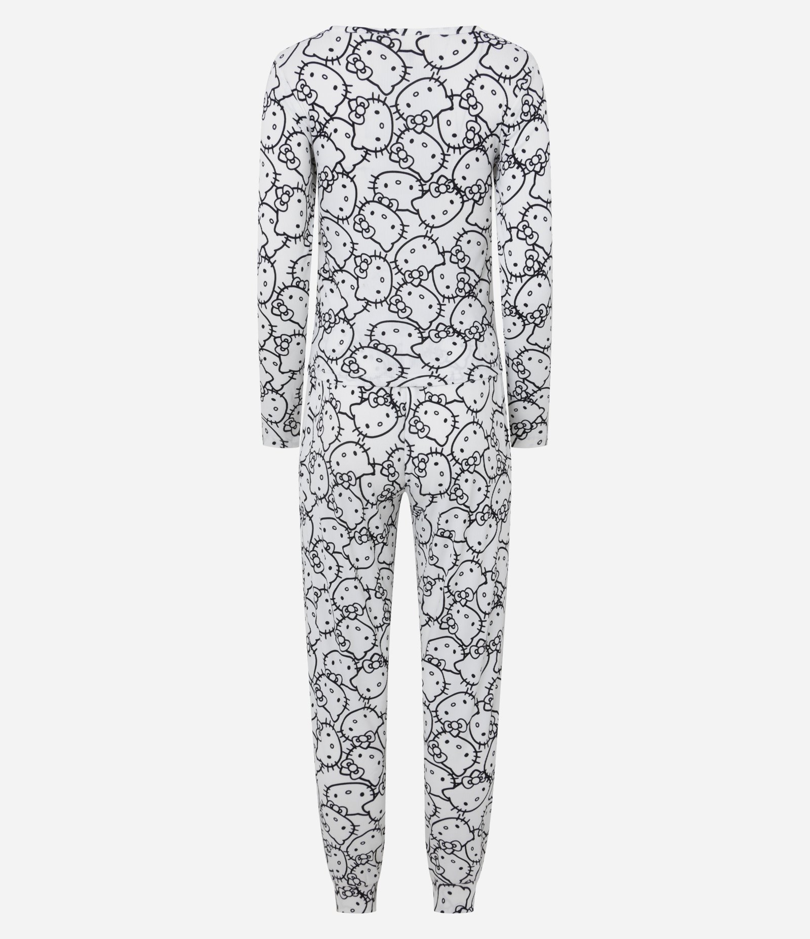 Pijama Longo com Estampa Hello Kitty Branco 3