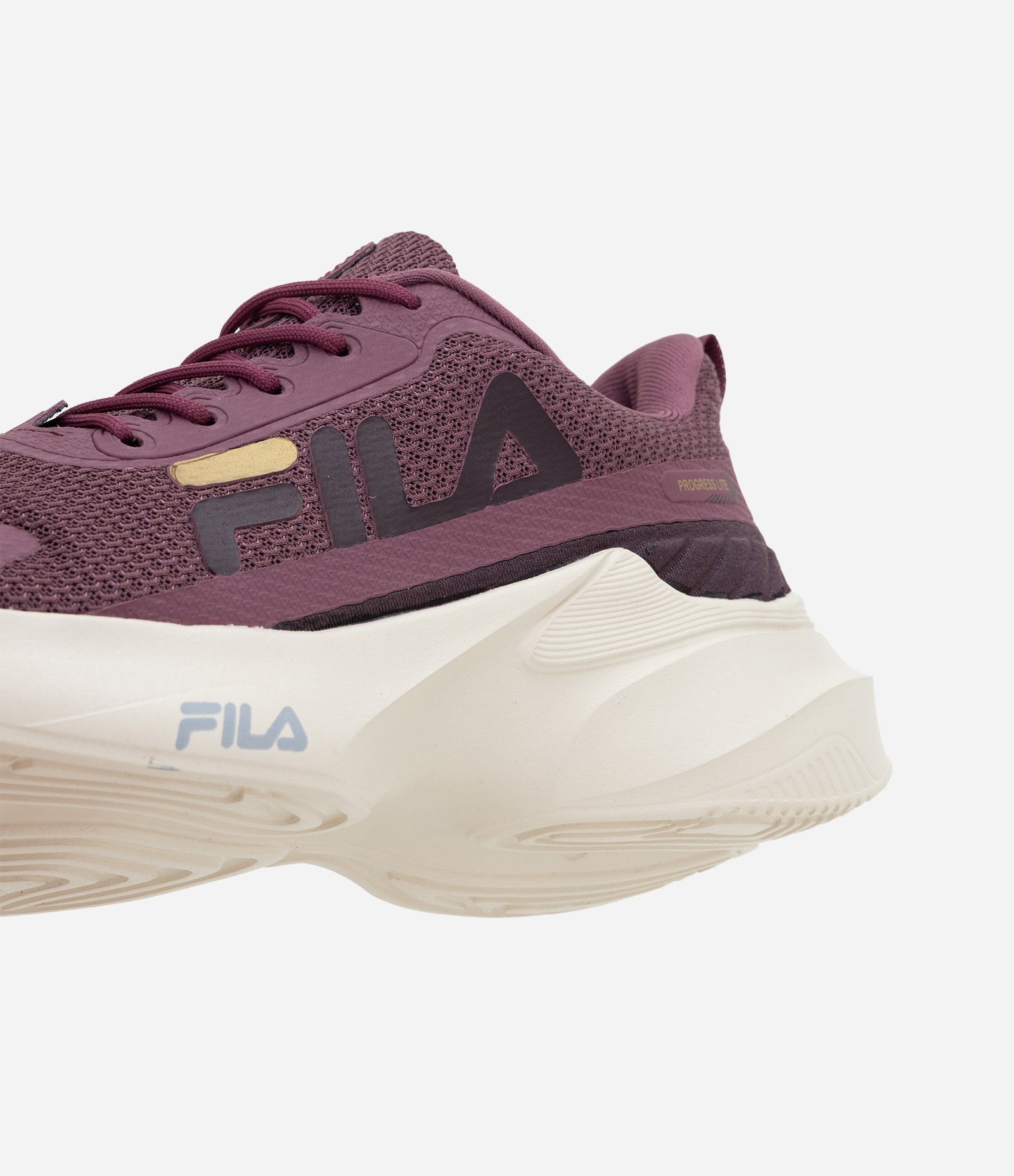 Tênis Jogging Esportivo com Recorte Contrastante FILA Vinho 3