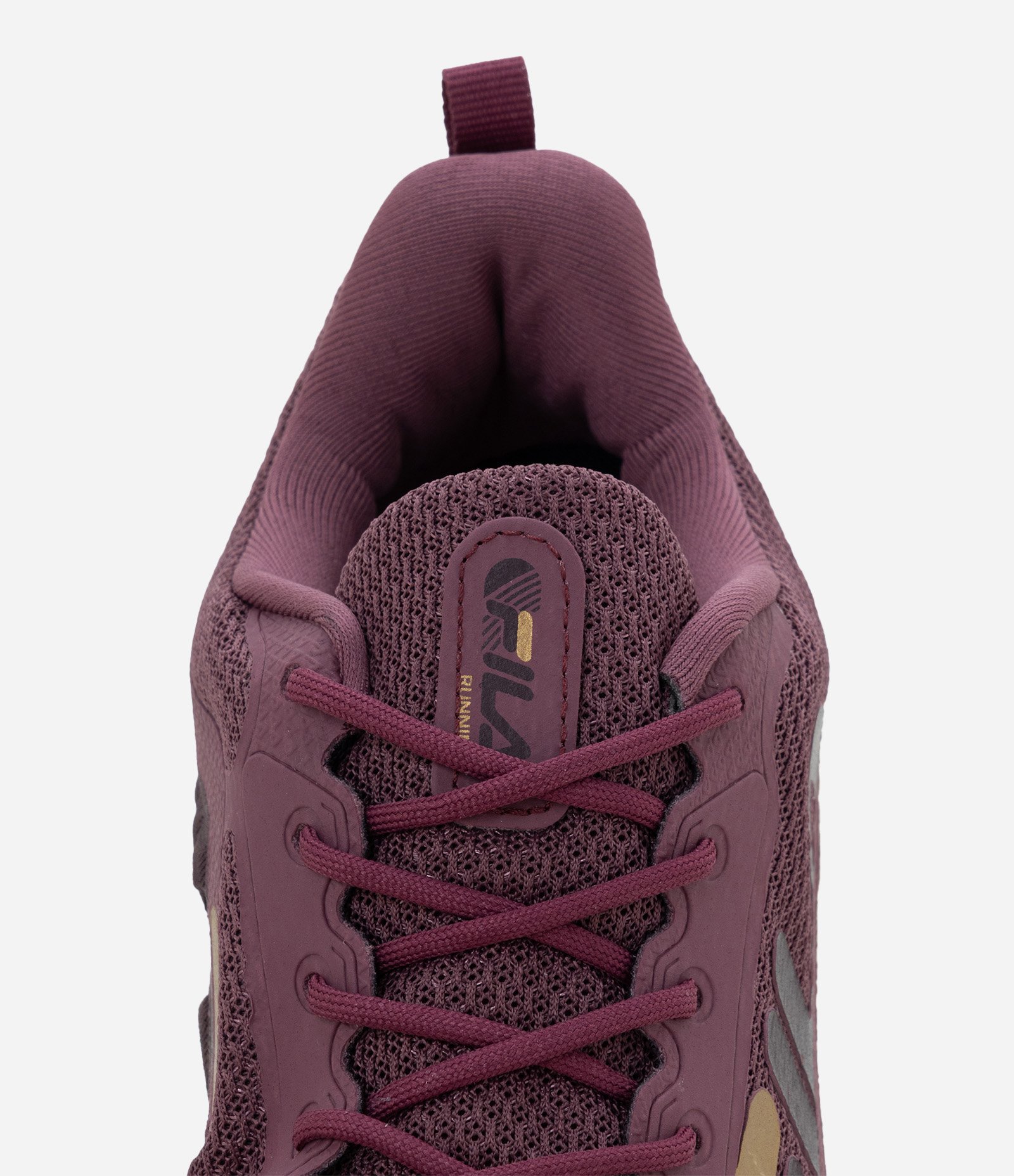 Tênis Jogging Esportivo com Recorte Contrastante FILA Vinho 4