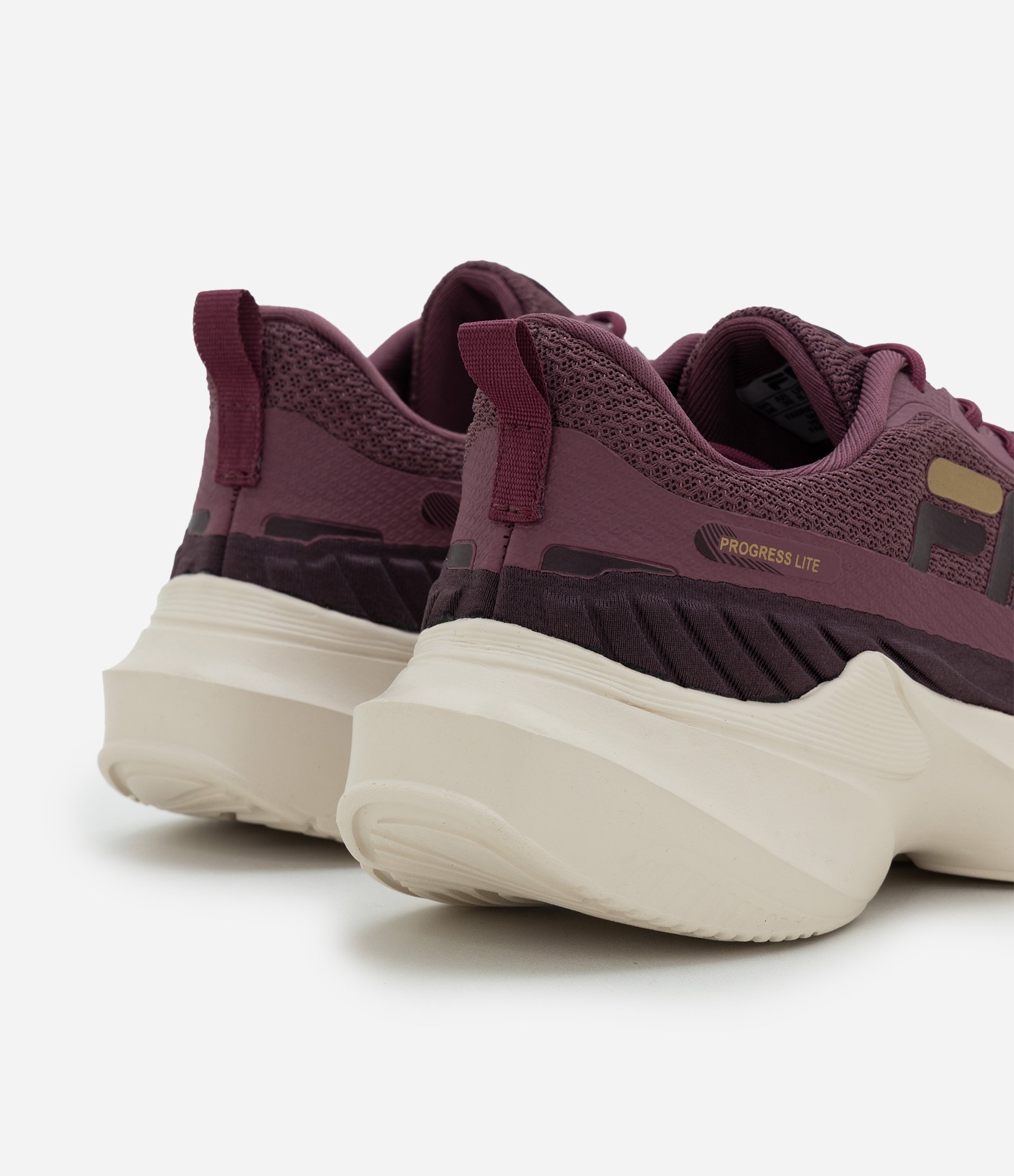 Tênis Jogging Esportivo com Recorte Contrastante FILA Vinho 5