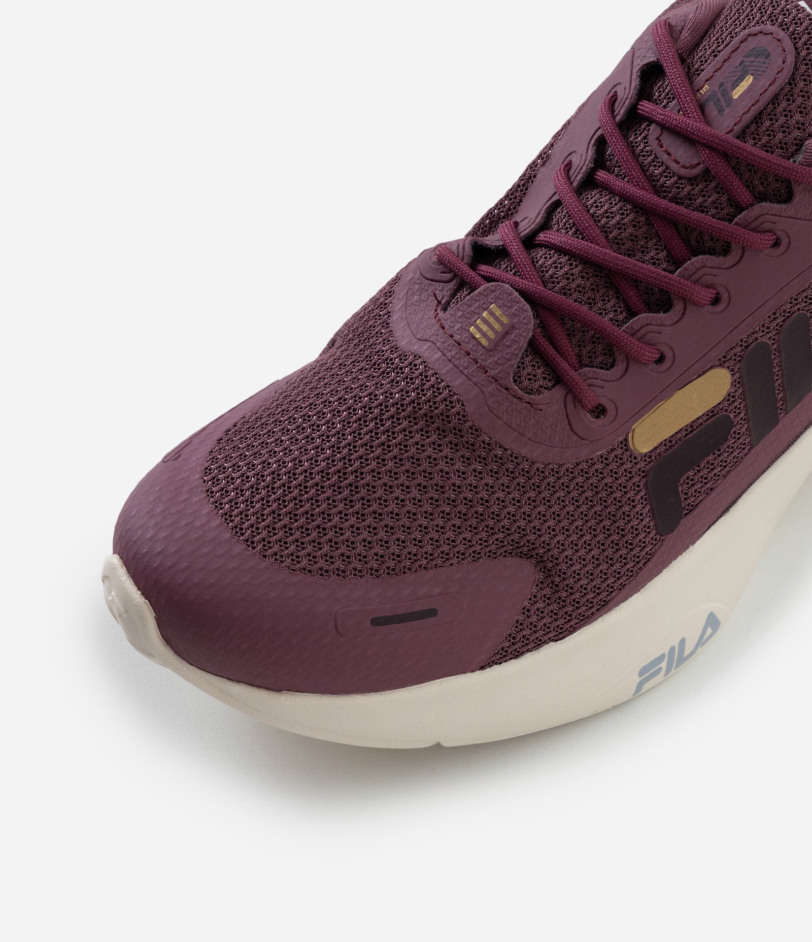 Tênis Jogging Esportivo com Recorte Contrastante FILA Vinho 6