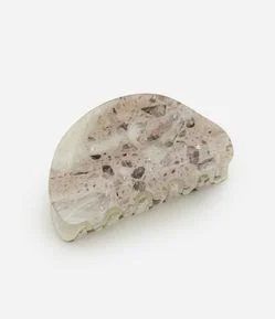 Piranha de Cabelo com Estampa Marmorizada