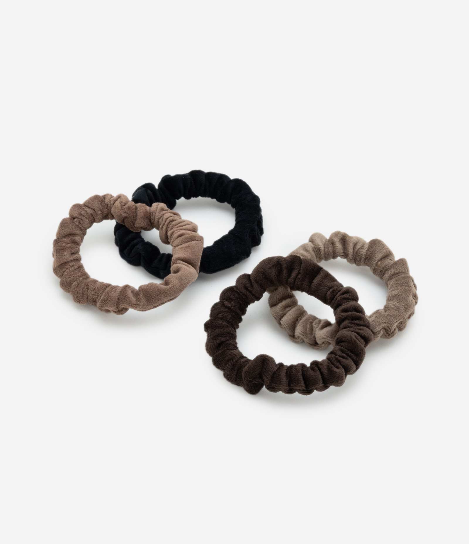 Kit 04 Borrachinhas de Cabelo Franzidos Multicores 2