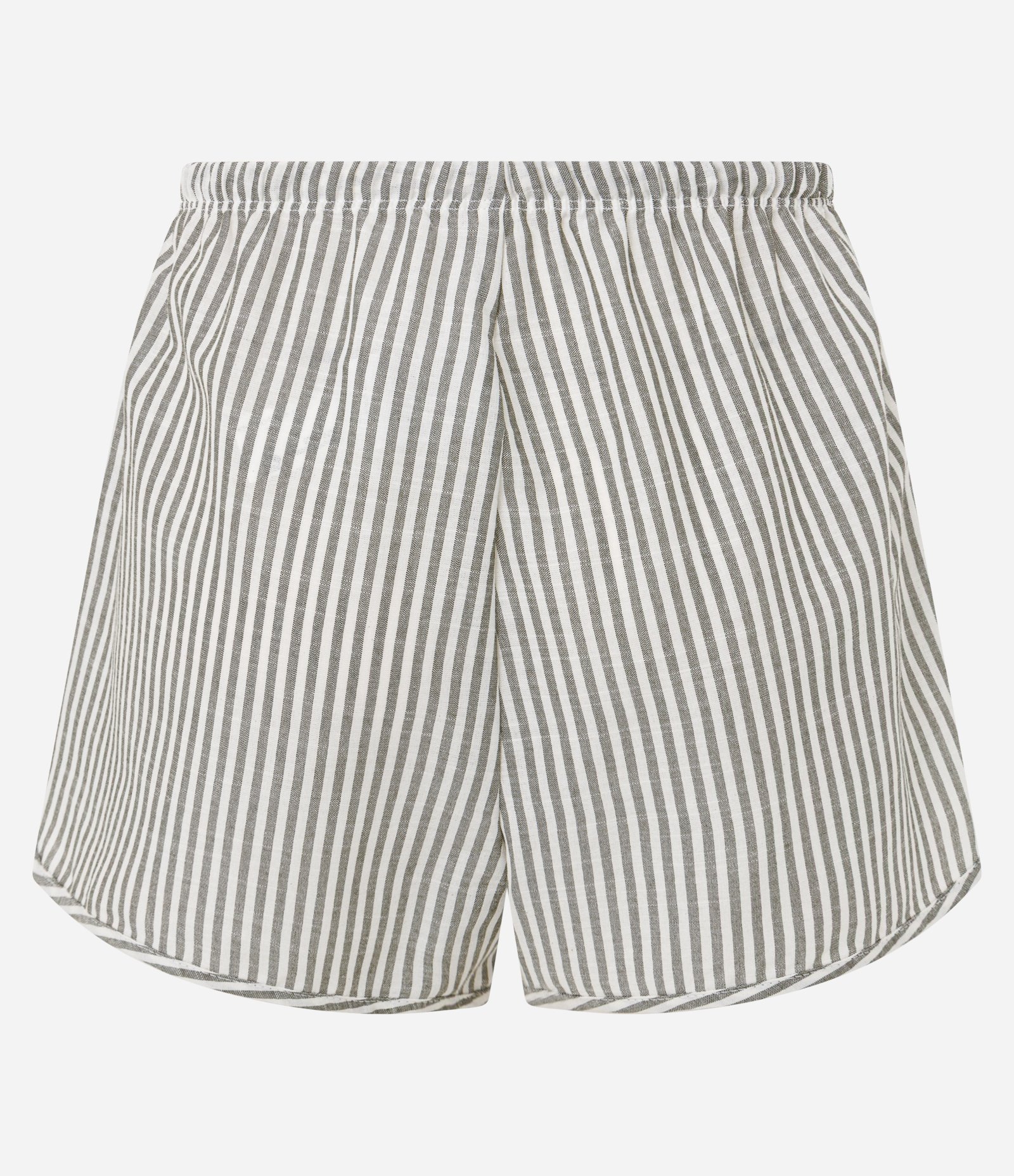 Saída de Praia Short Soltinho com Estampa de Listras Cinza 5