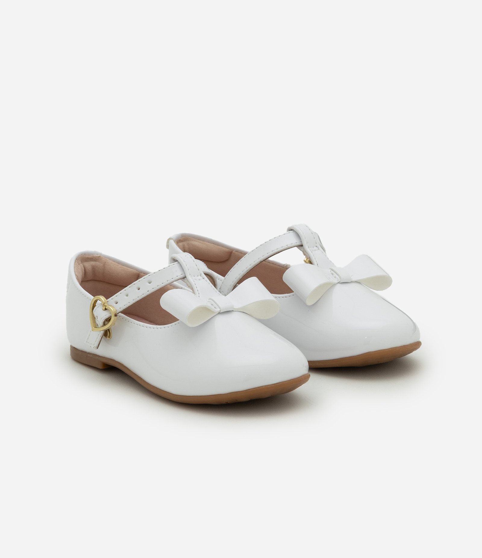 Sapatilha Infantil com Lacinho Aplicado – Tam 20 a 25 Off White 1