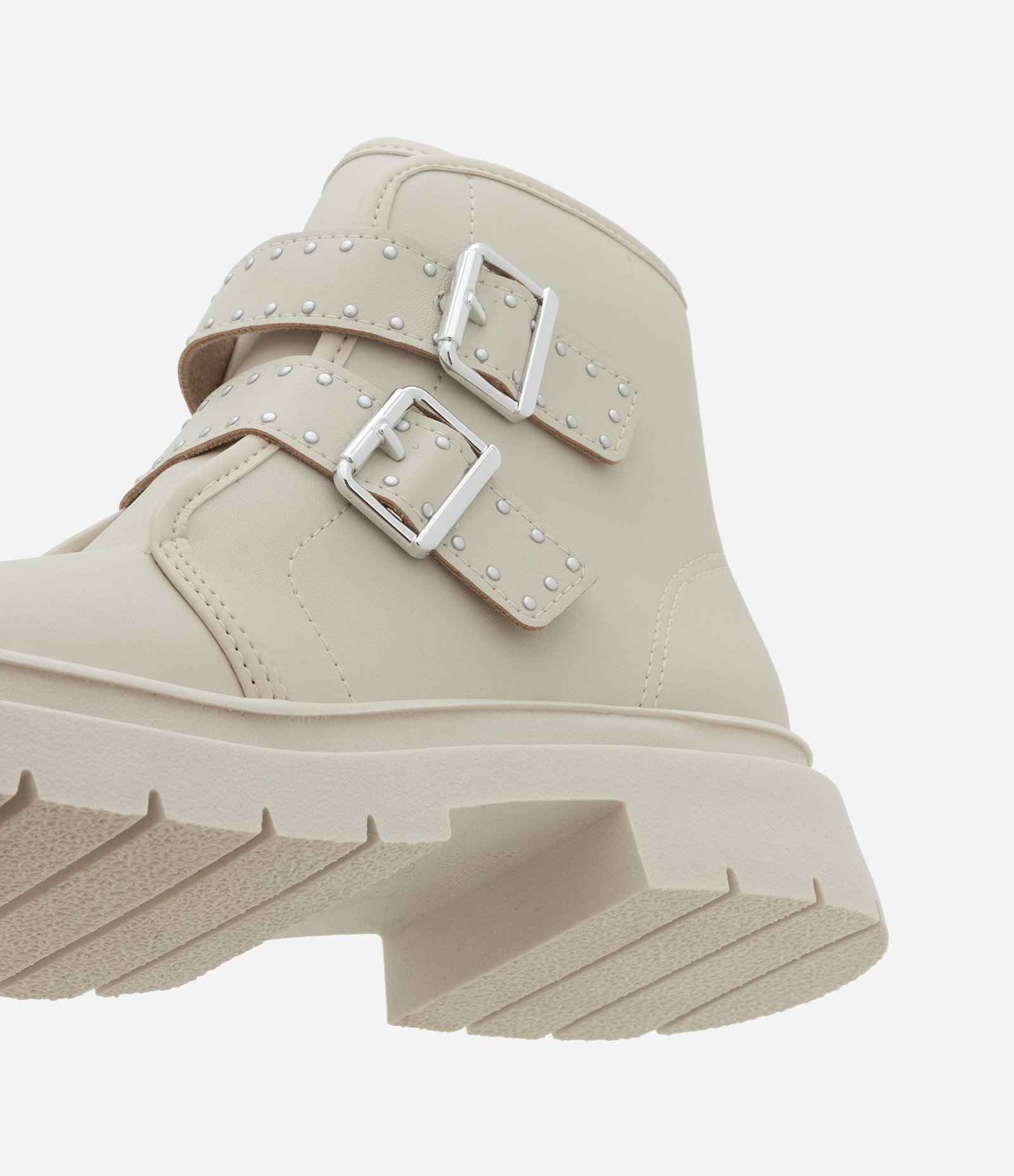 Bota Infantil Coturno com Fivelas – Tam 28 a 35 Off White 3